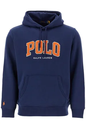 blue cotton and polyester hoodie with embroidered logo 710959017001 CRUISE NAVY