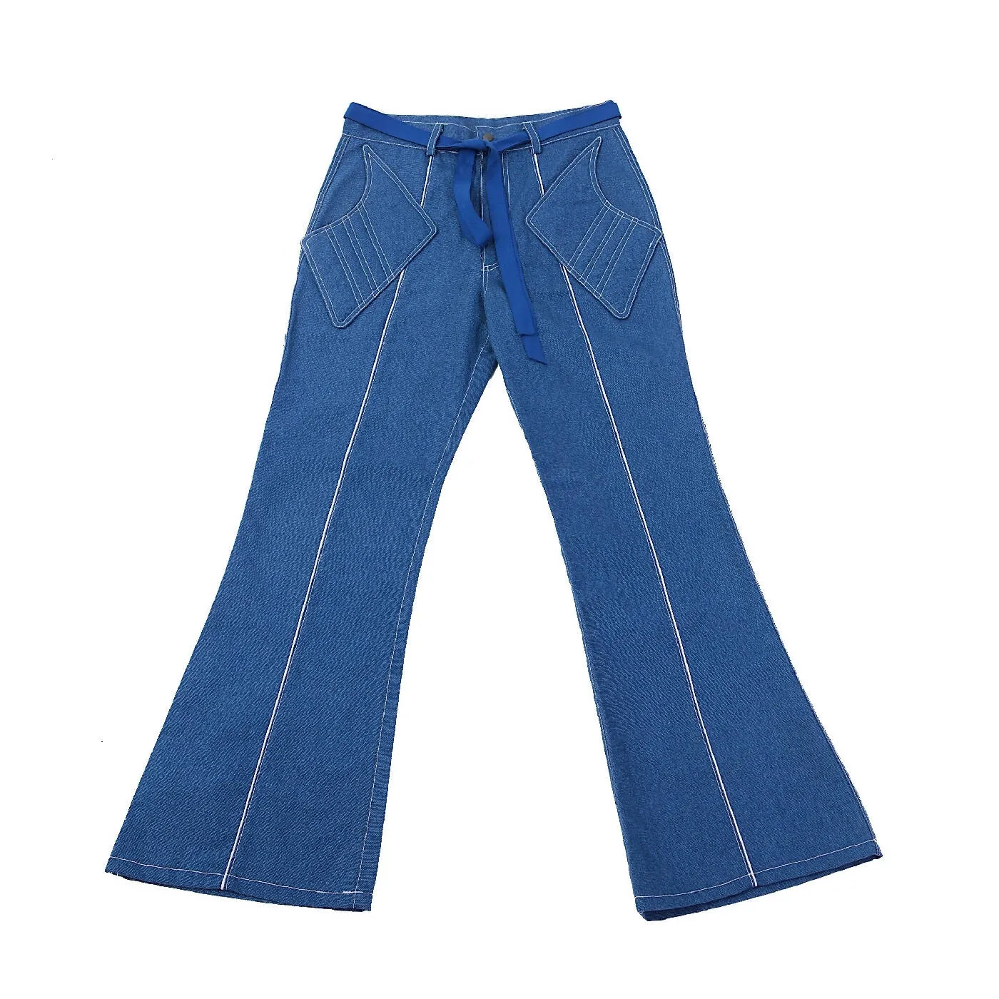 BLUE FLARED JEANS
