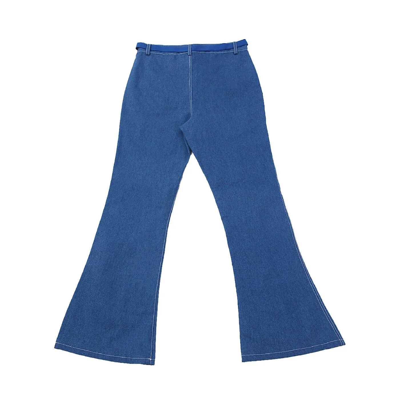 BLUE FLARED JEANS