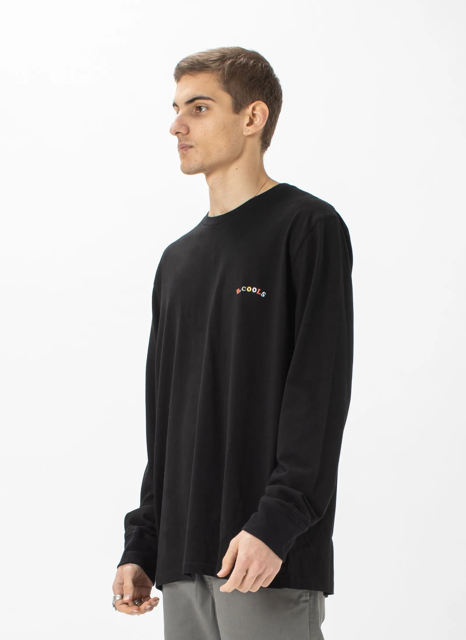 B.Nostalgic Embro LS Tee Black