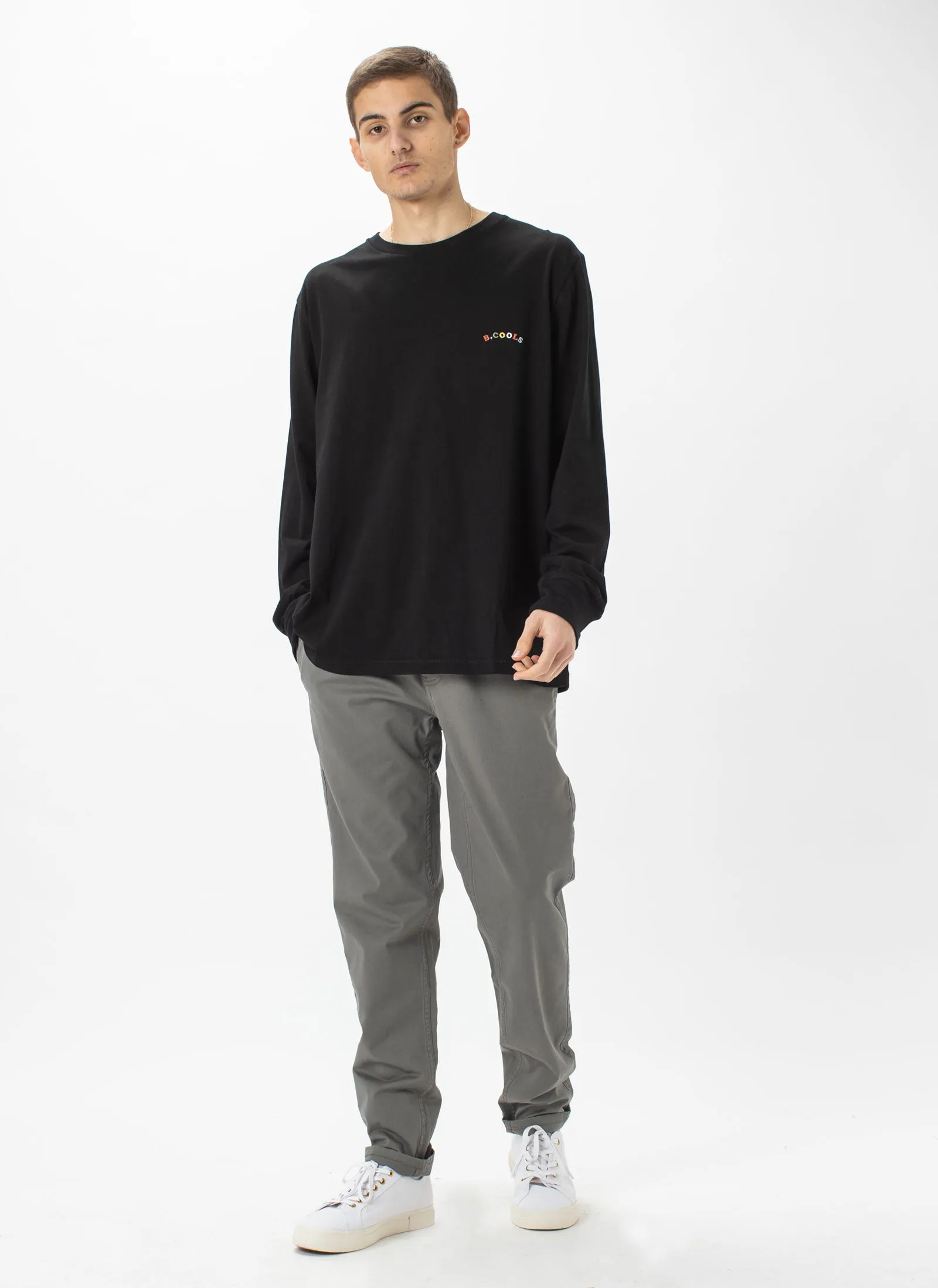 B.Nostalgic Embro LS Tee Black