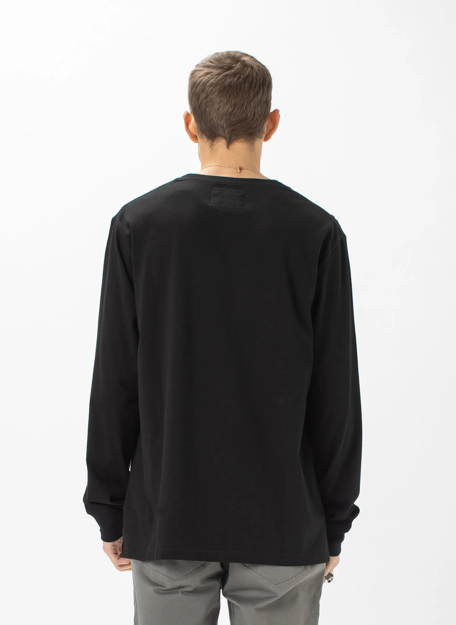 B.Nostalgic Embro LS Tee Black