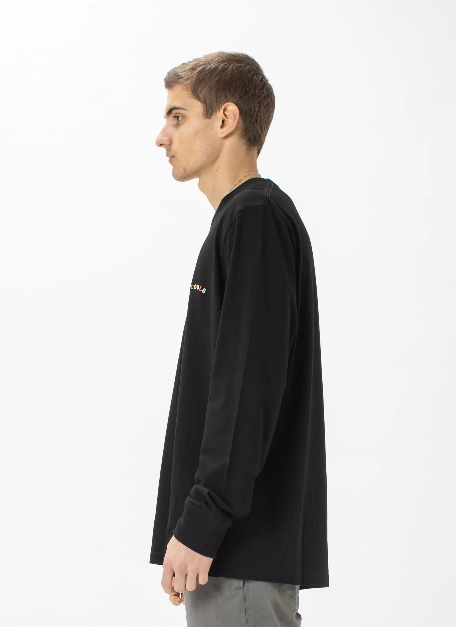 B.Nostalgic Embro LS Tee Black