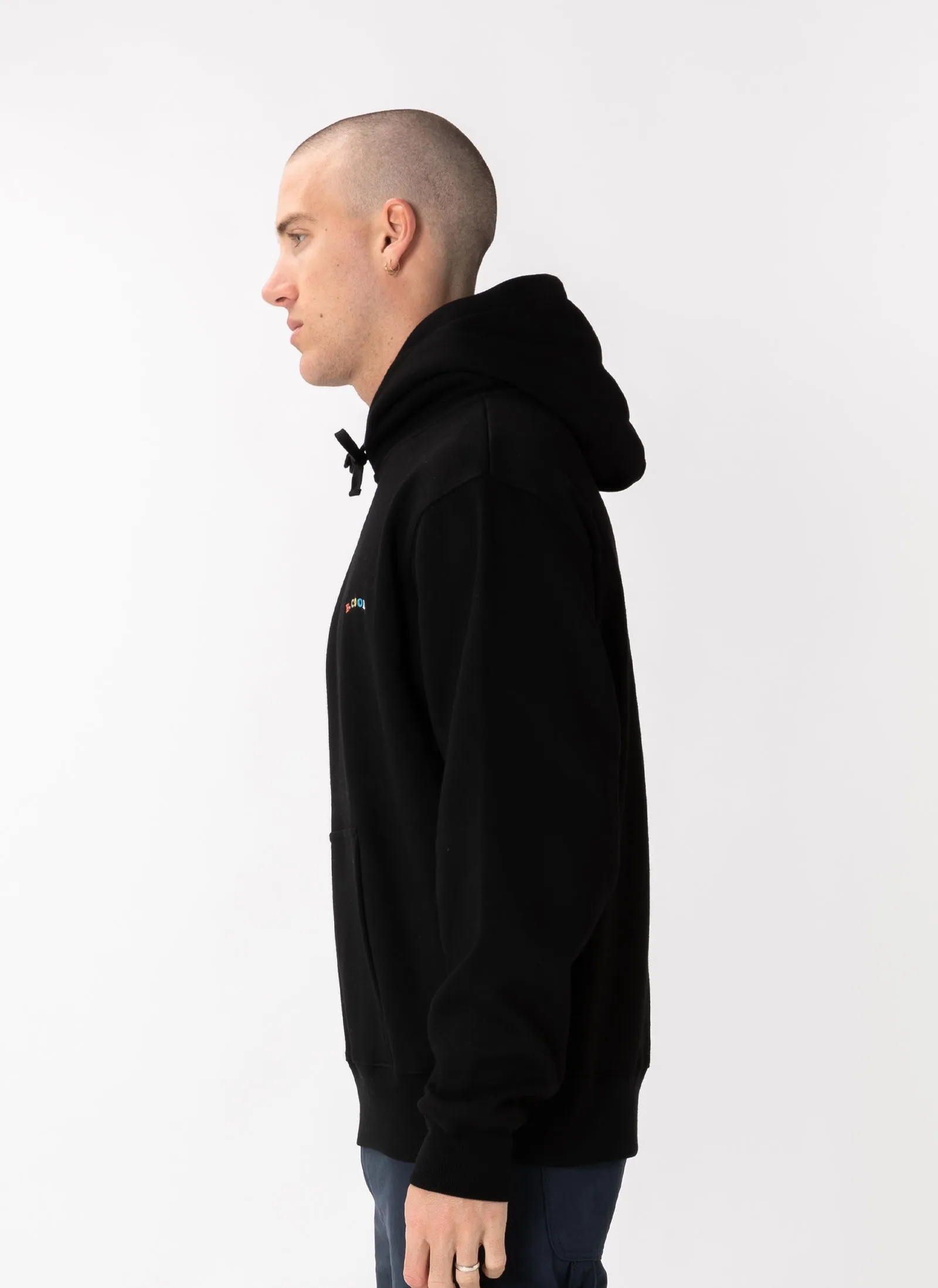 B.Nostalgic Hood Sweatshirt Black
