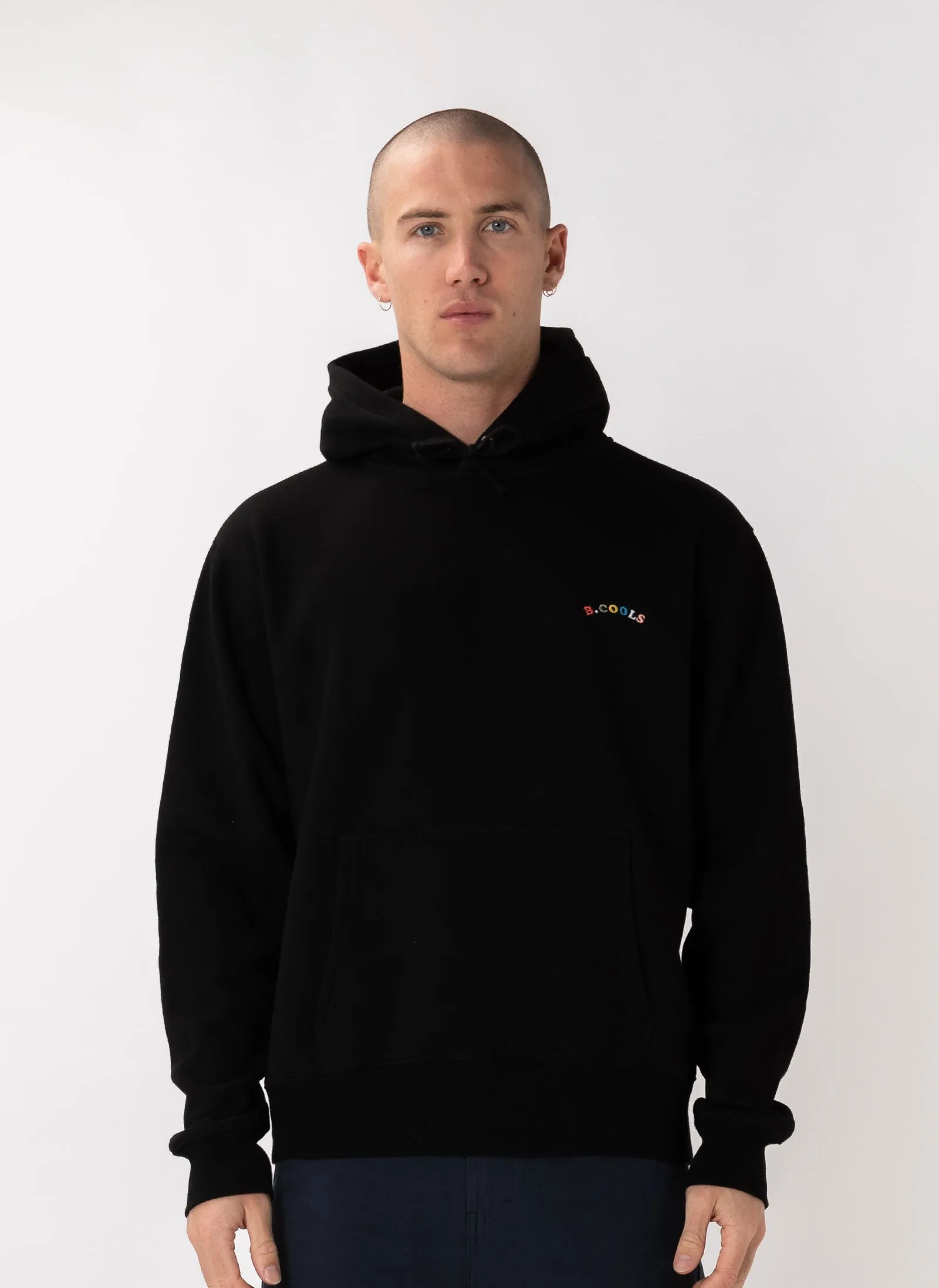 B.Nostalgic Hood Sweatshirt Black