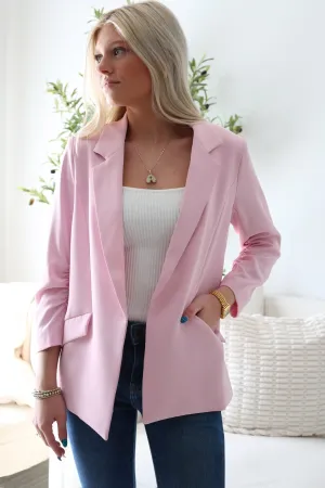 FourWayStretch Boardroom Blazer- Pink Sorbet