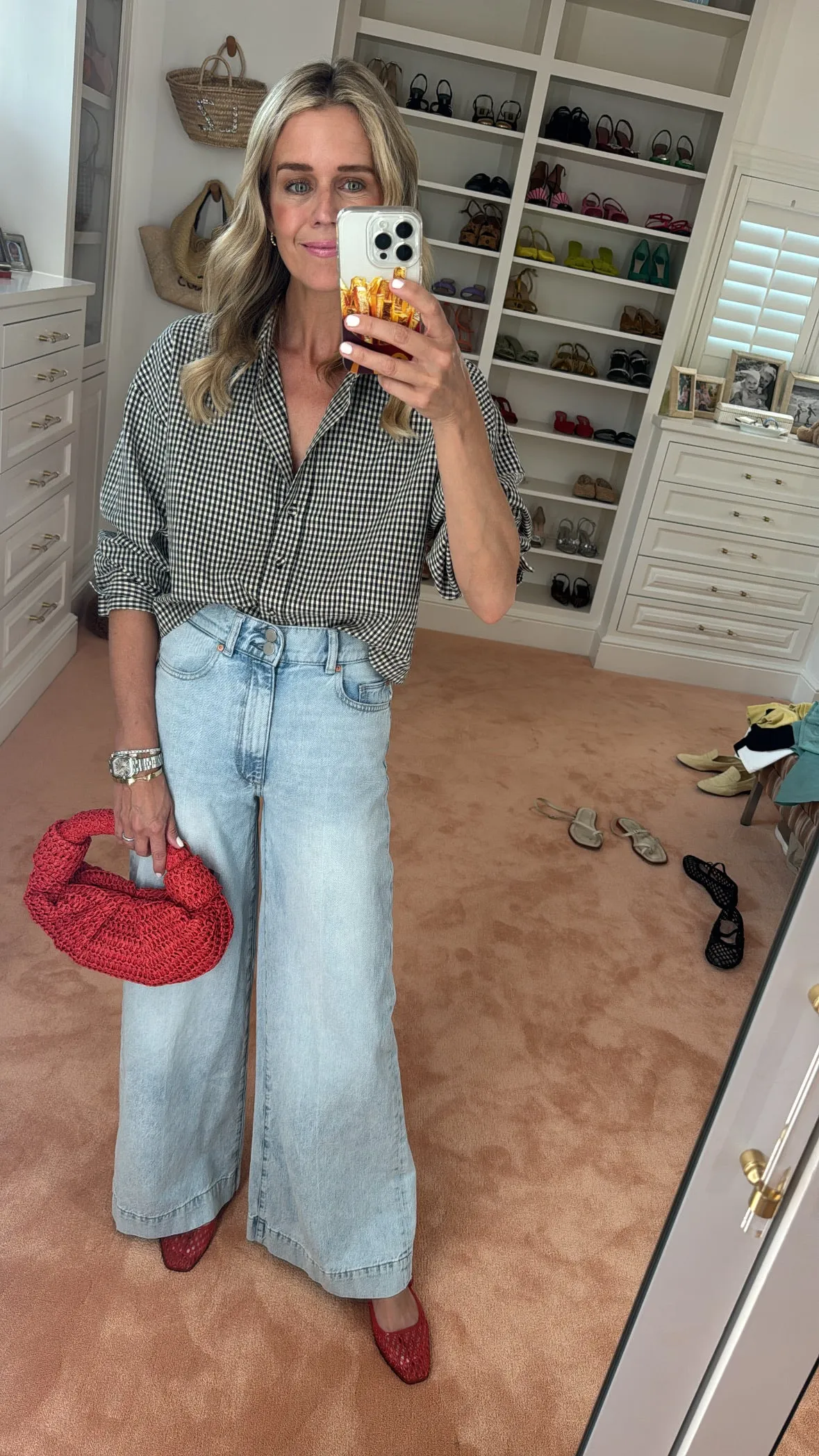 MASON'S DAUGHTER | the Cropped Boyfriend Shirt, Black & Ivory Gingham Day Hike Reinforced Pockets