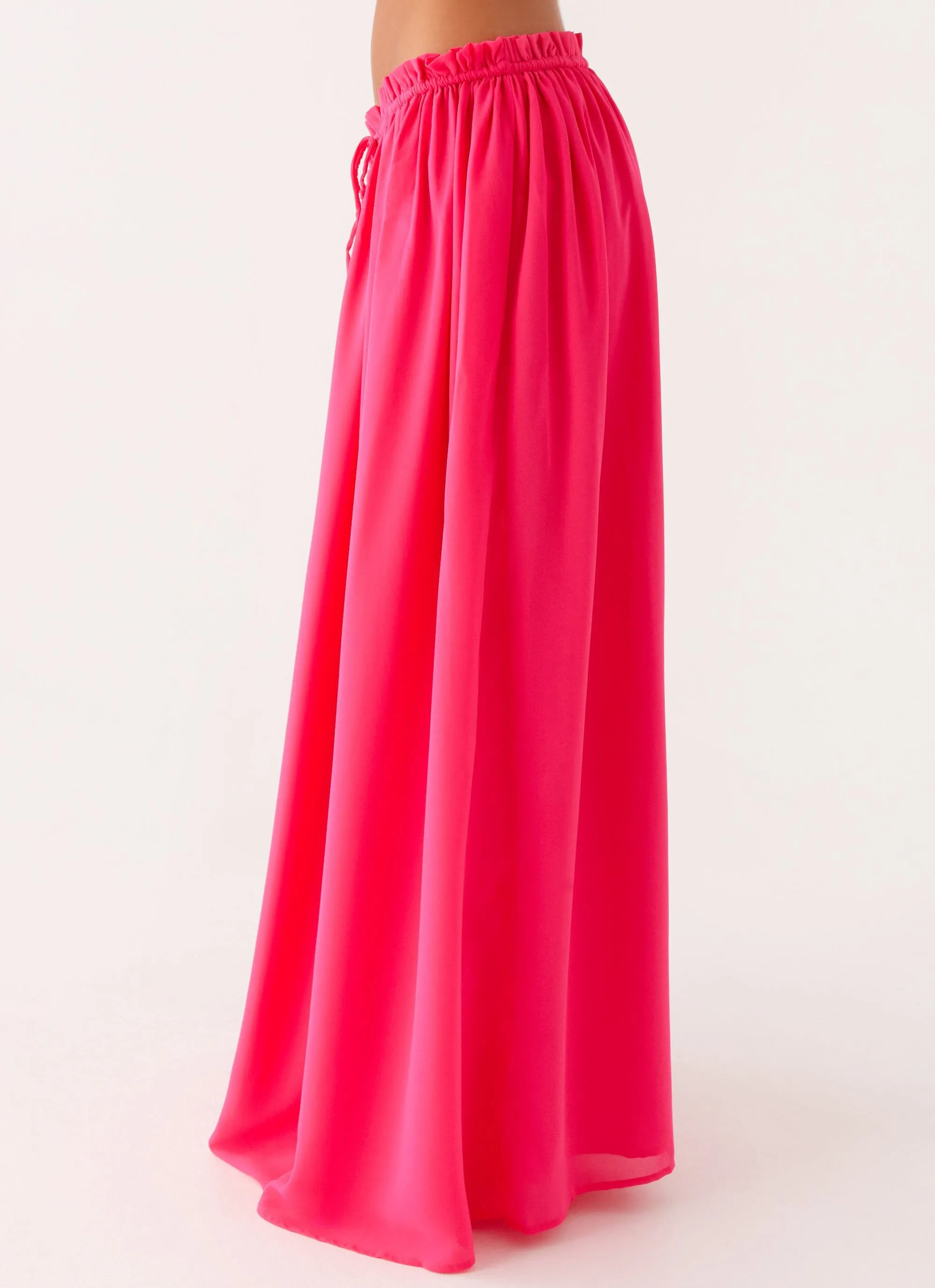 Zaya Maxi Skirt - Fuchsia Chic Silhouette Relax Line