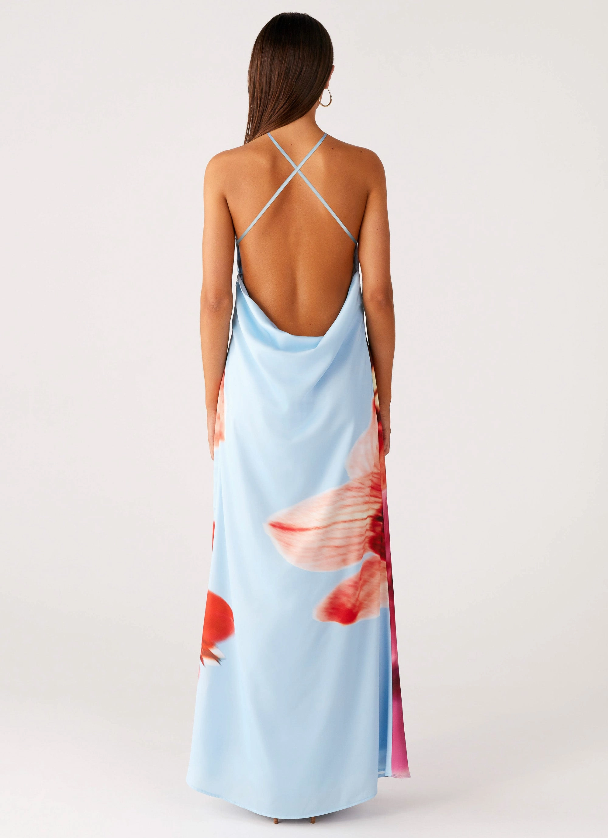 Chloe Maxi Dress - Turquoise Bloom Dew Tone SustainableCotton