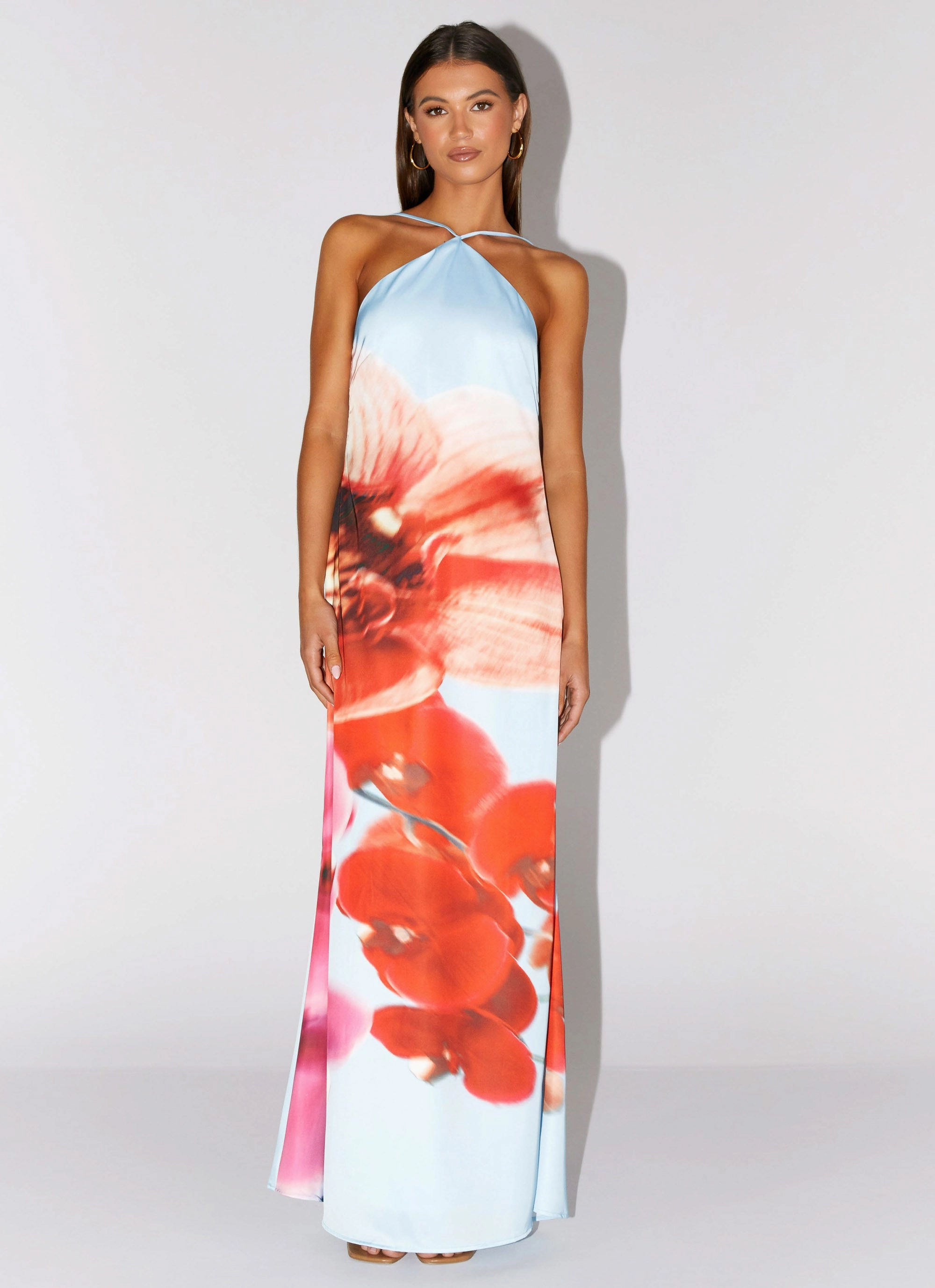Contemporary Design Chloe Maxi Dress - Turquoise Bloom