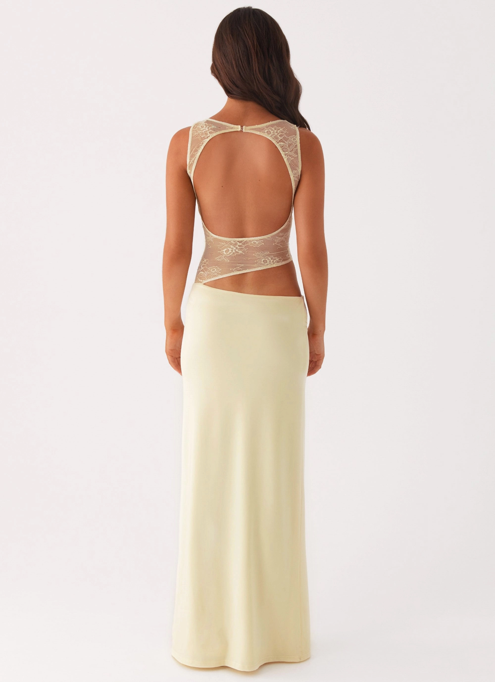 Prophecy Maxi Dress - Yellow ConvertibleNeckline