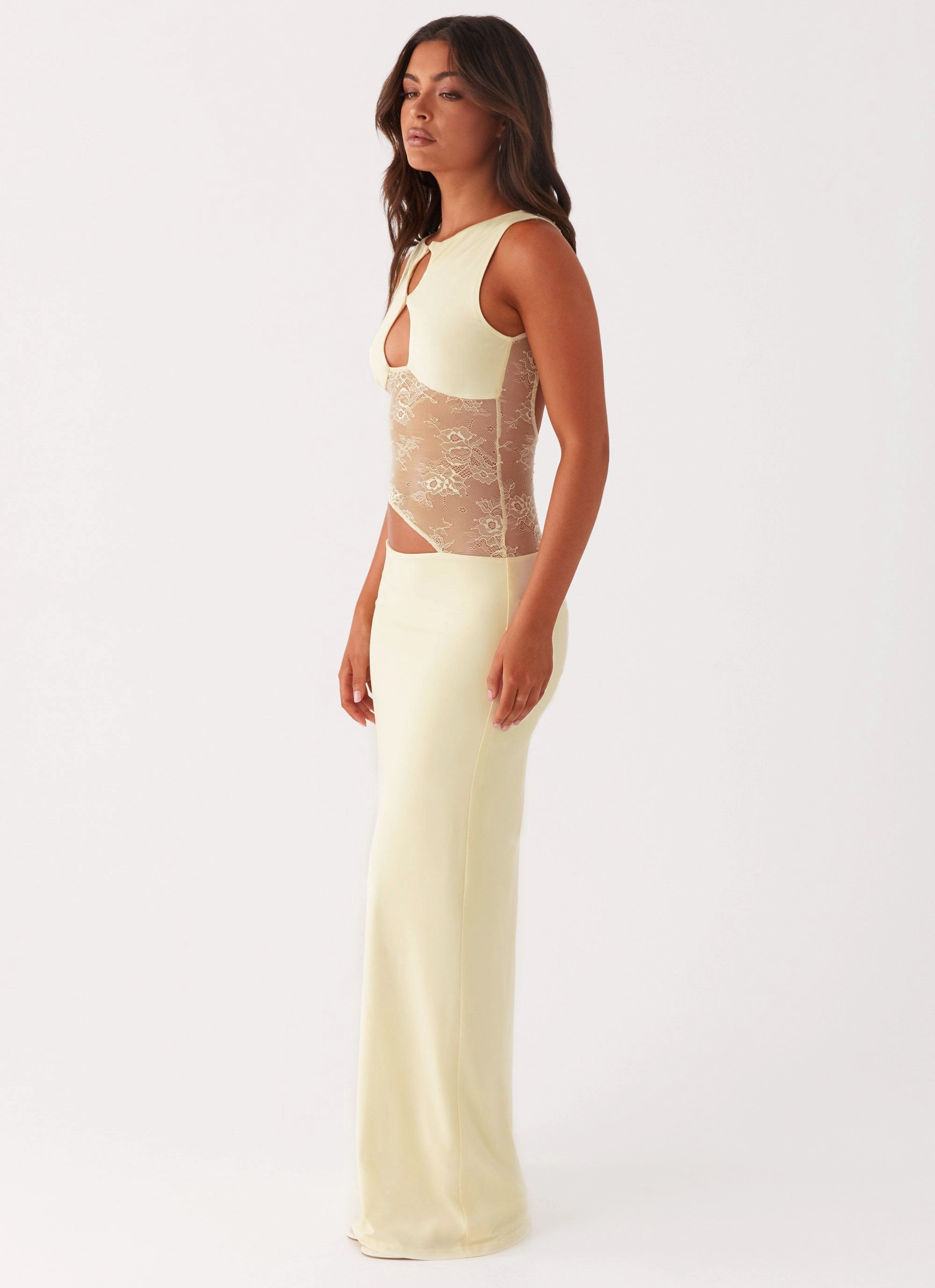 Sculpted Form Prophecy Maxi Dress - Yellow