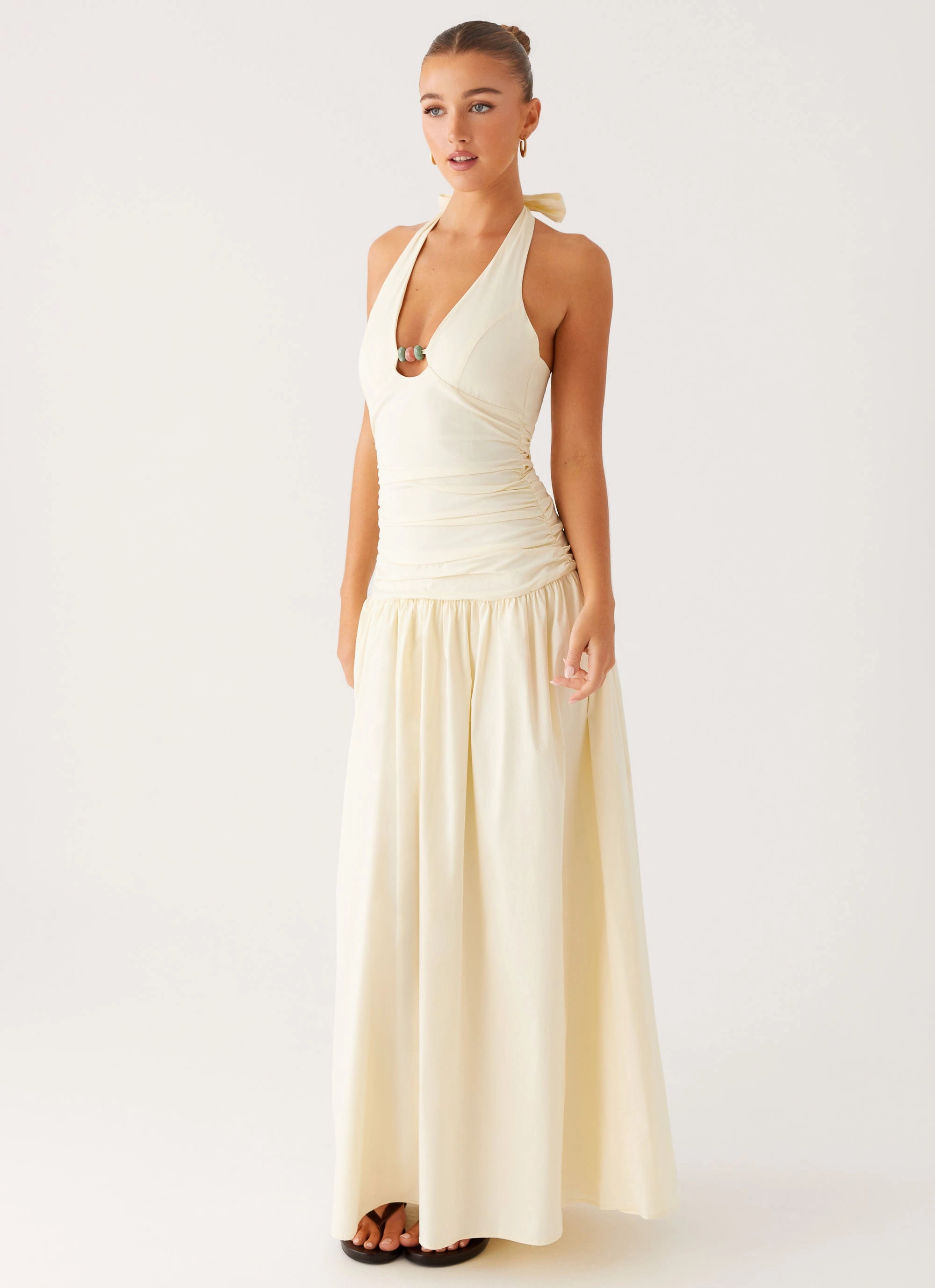 Day-to-evening dress Soft and Chic Val Maxi Dress - Lemon