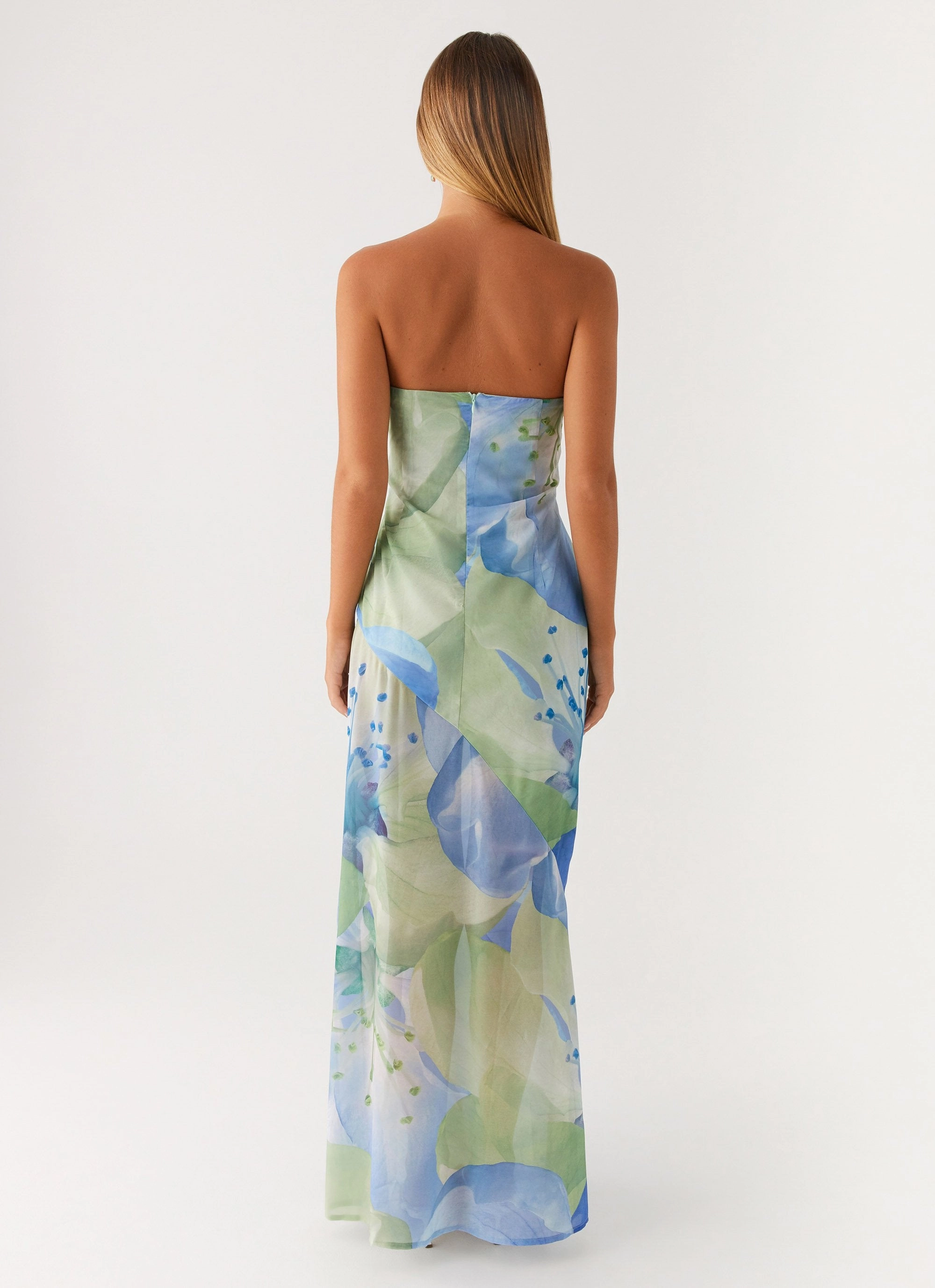 velvet feel Dreamy Presence Lawson Maxi Dress - Flower Print