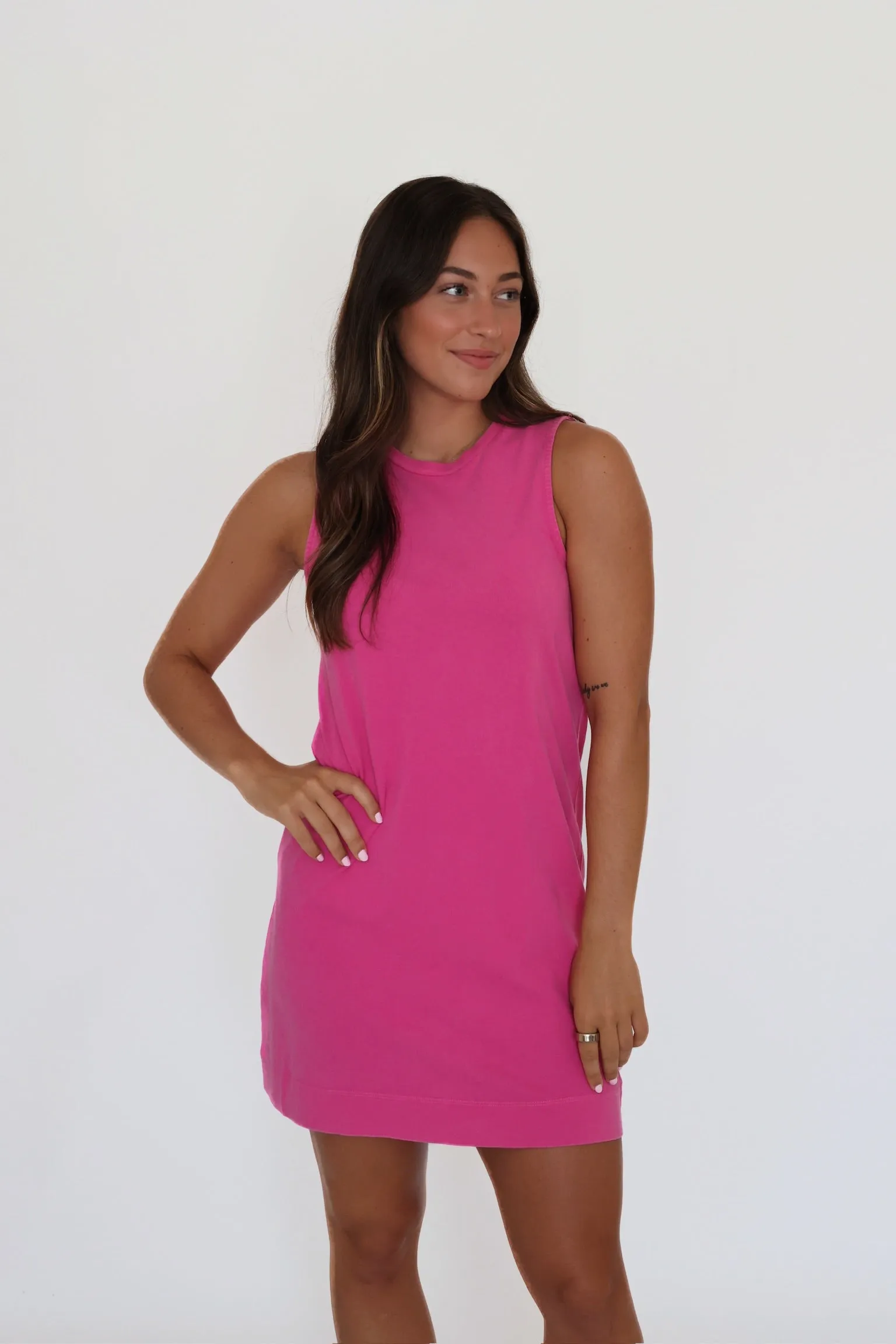London Edge Trend Detail Sloane Dress - Island Pink