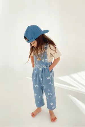 Bowie Overall - Cali Print Denim