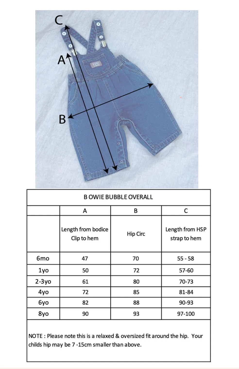 Bowie Overall - Cali Print Denim