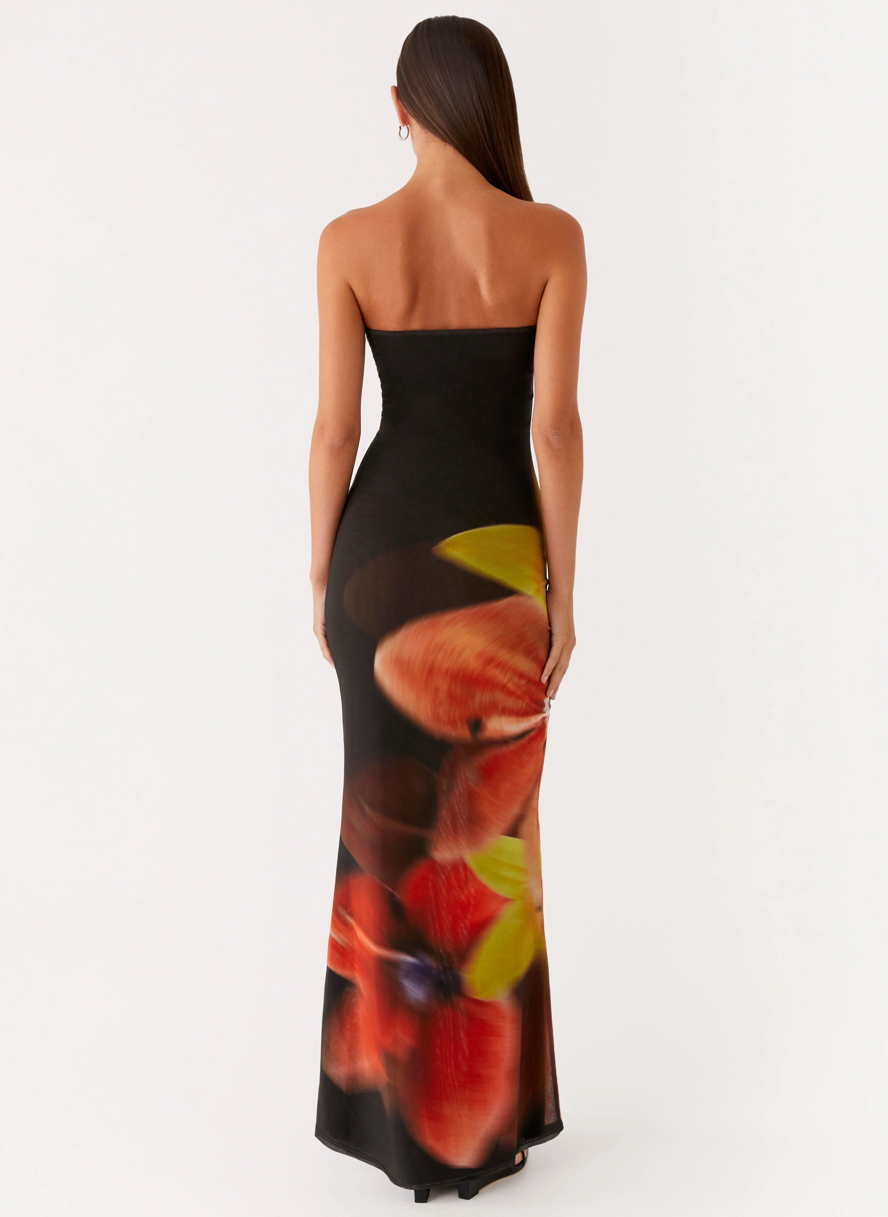 Jorja Maxi Dress - Moody Floral Wide Swing