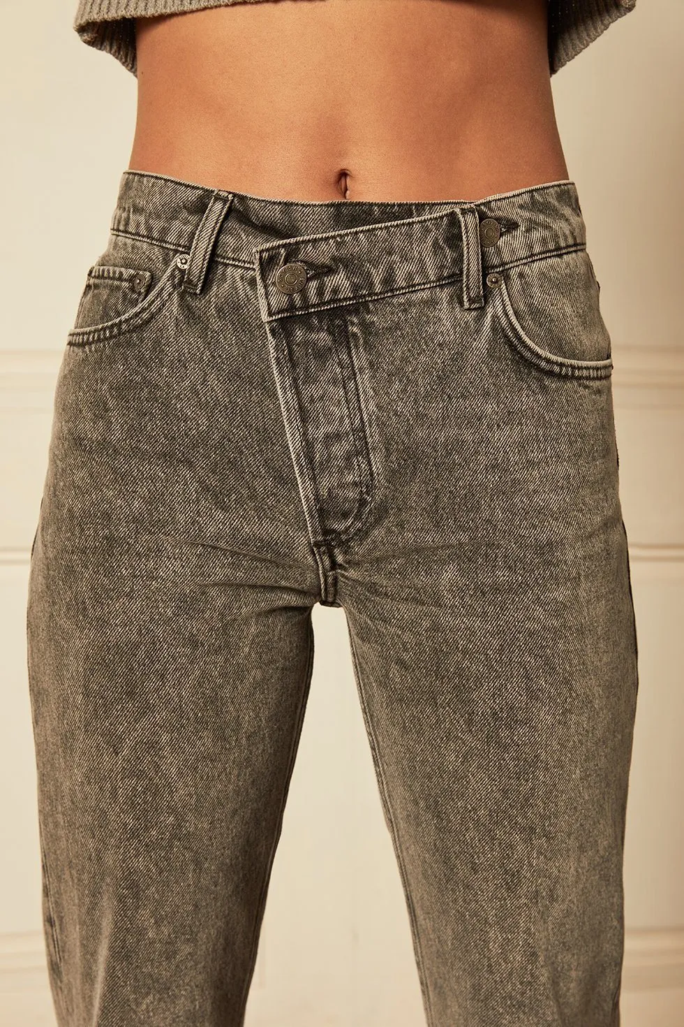 Boyish Jeans The Casey High Rise Straight Leg Jean- Toxic Avenger