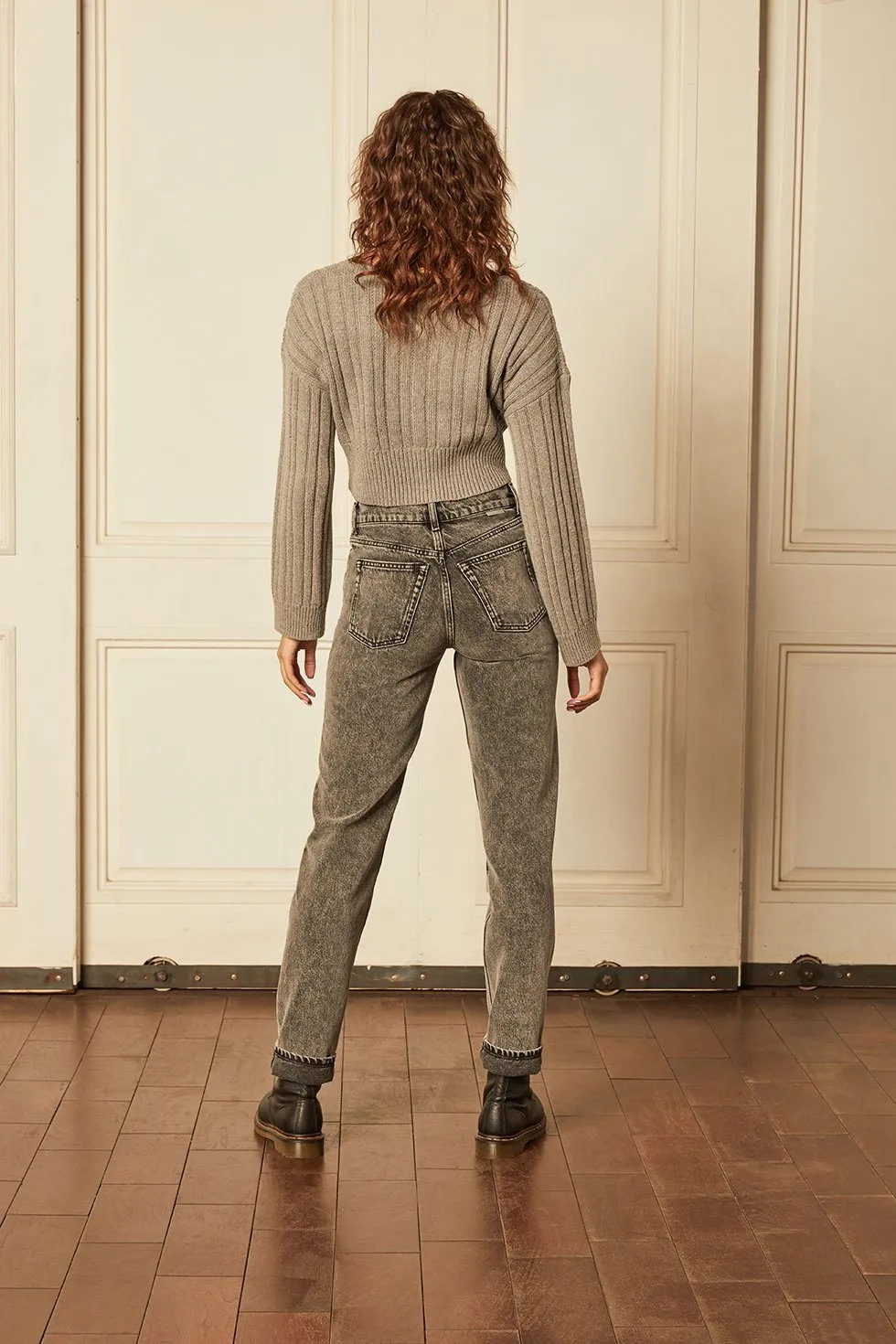 Boyish Jeans The Casey High Rise Straight Leg Jean- Toxic Avenger