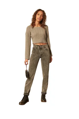 Boyish Jeans The Casey High Rise Straight Leg Jean- Toxic Avenger