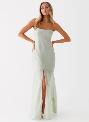Brea Maxi Dress - Sage Vibrant color