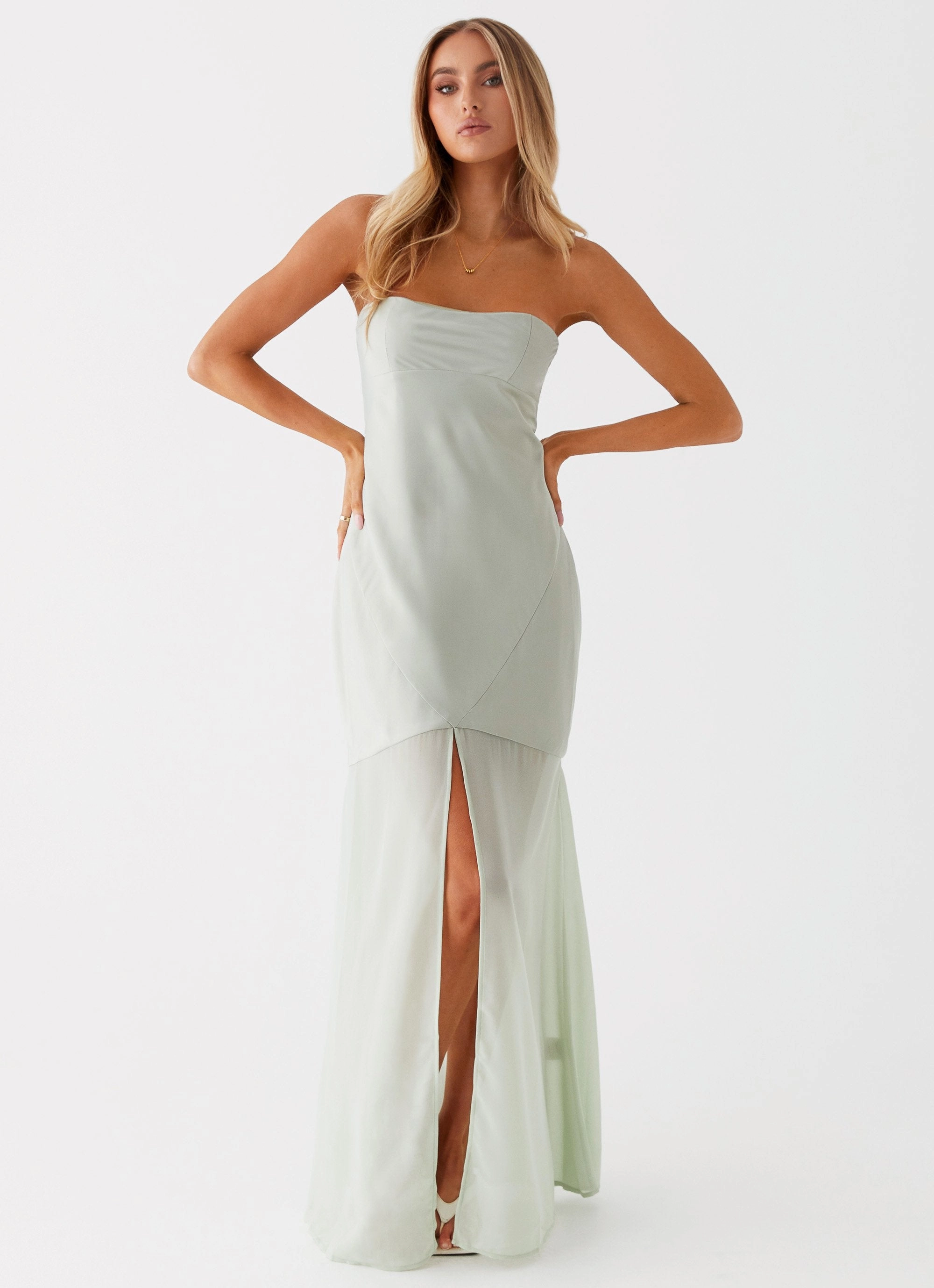 Brea Maxi Dress - Sage Vibrant color