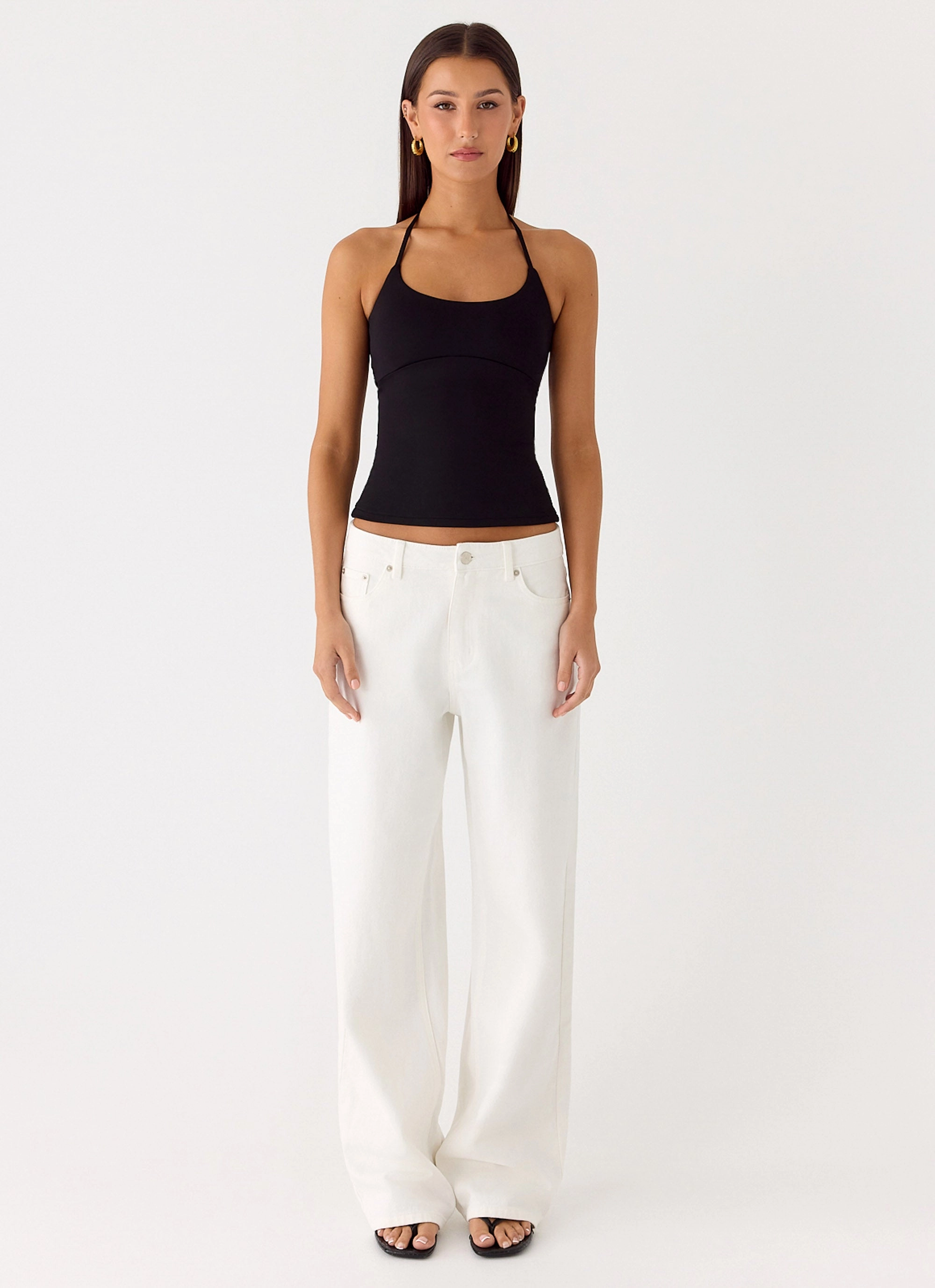 DurableReinforcement Chauncey Halter Top - Black