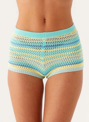 Chilly Weather Miffy Mini Shorts - Green Multi