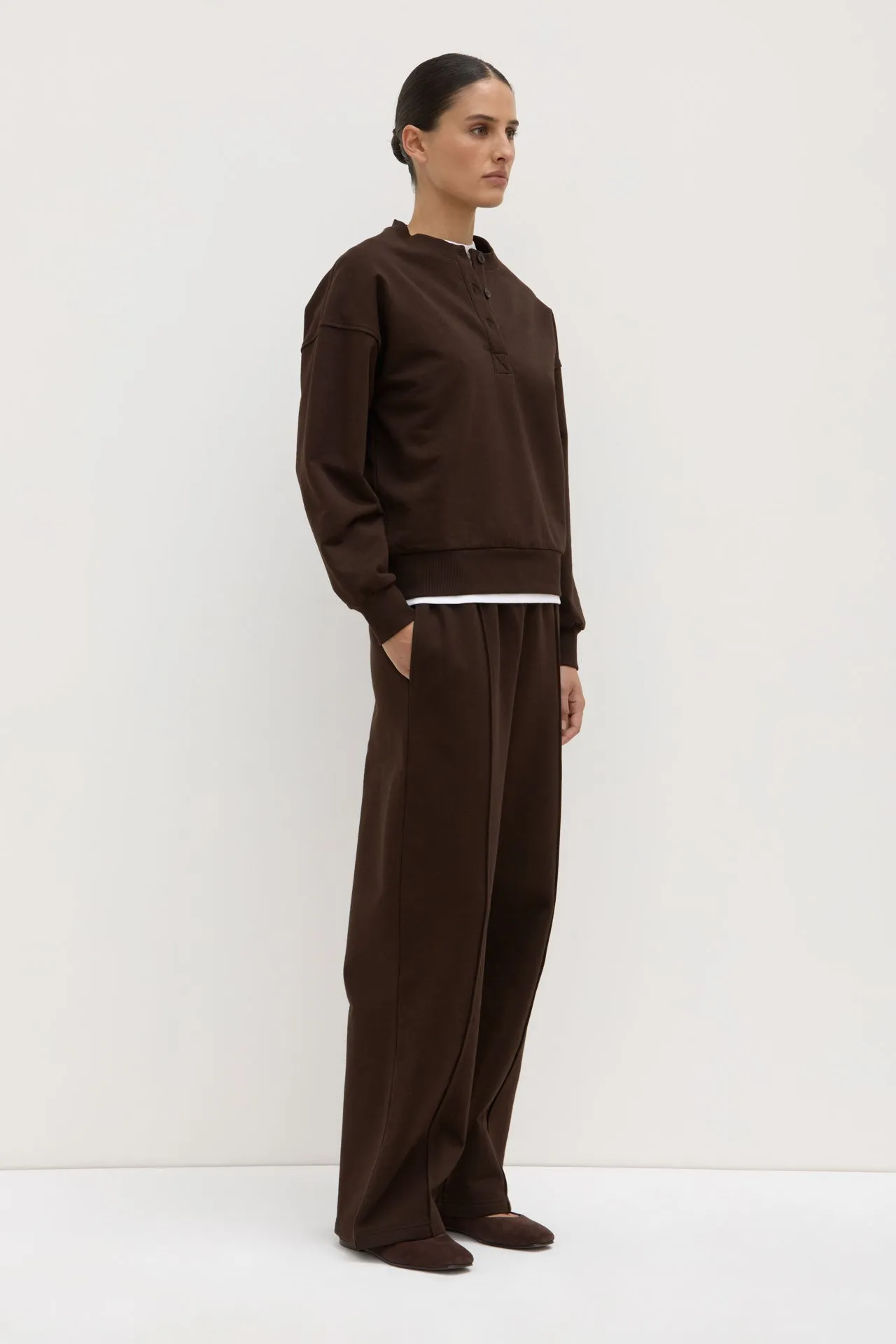 Anya Fleece Crew EcoCertified Material Ventilation Panel