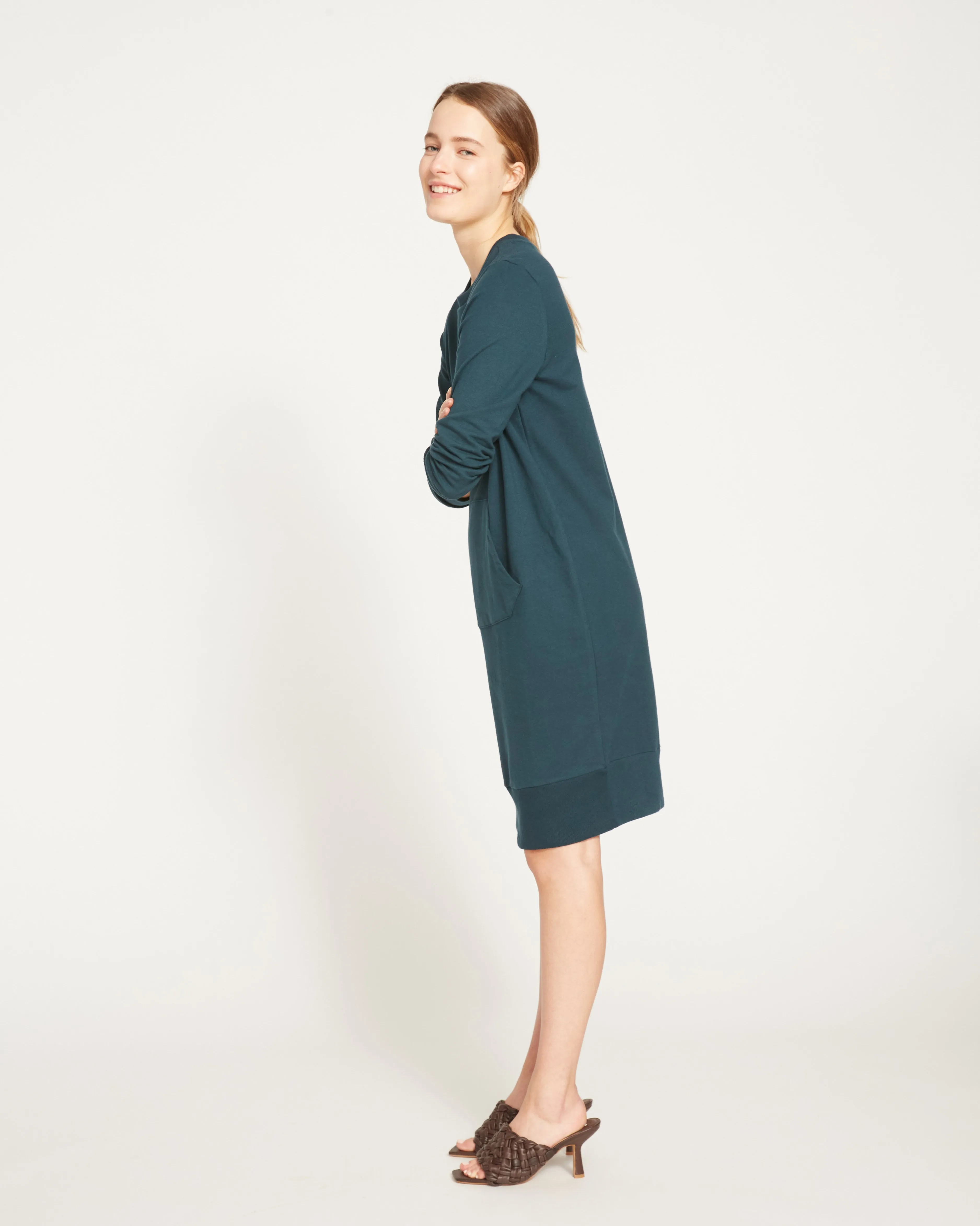 Bree Sweatshirt Dress - Deep Sea