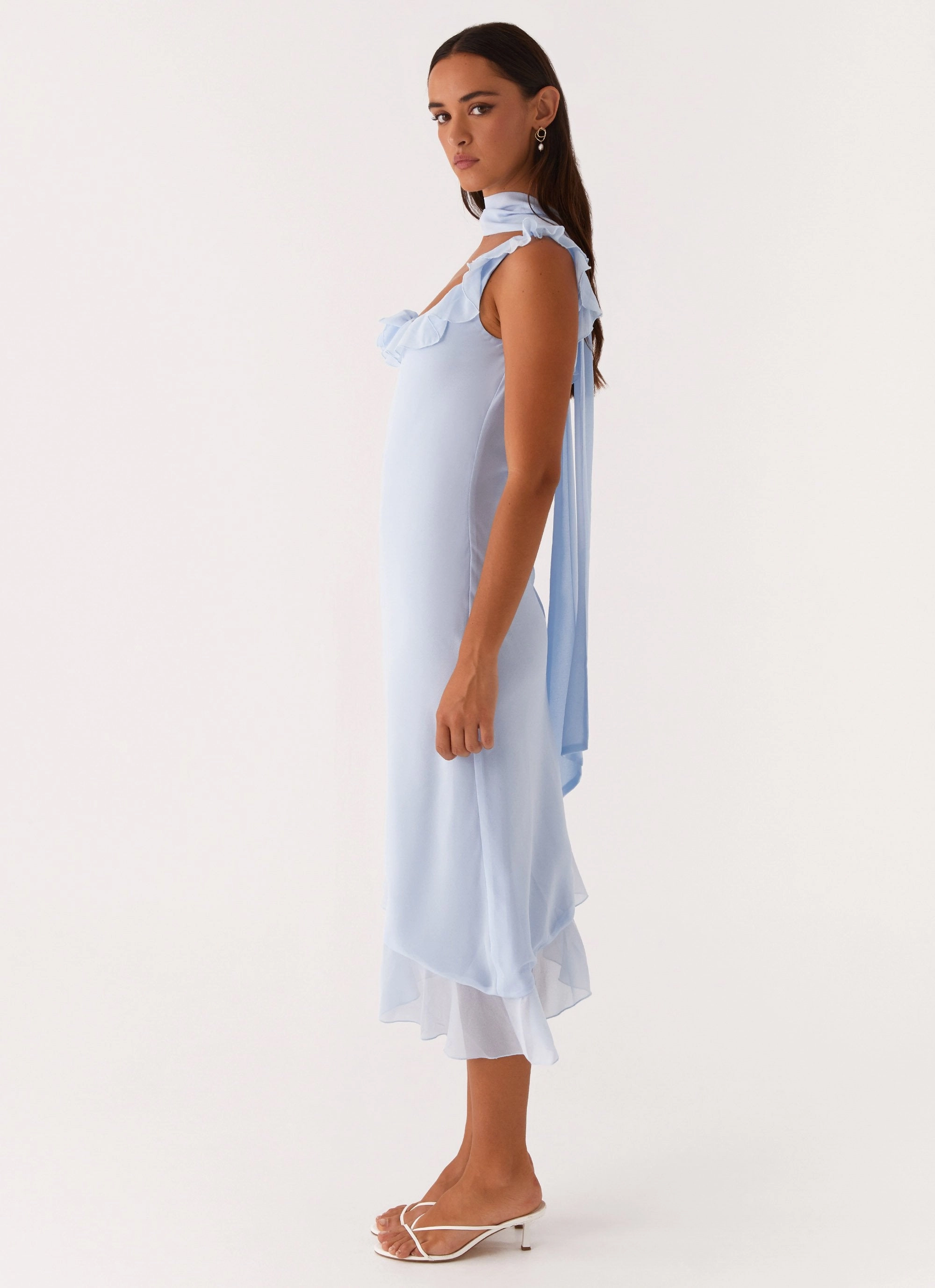 Fariday Midi Dress - Blue Trendy Fit