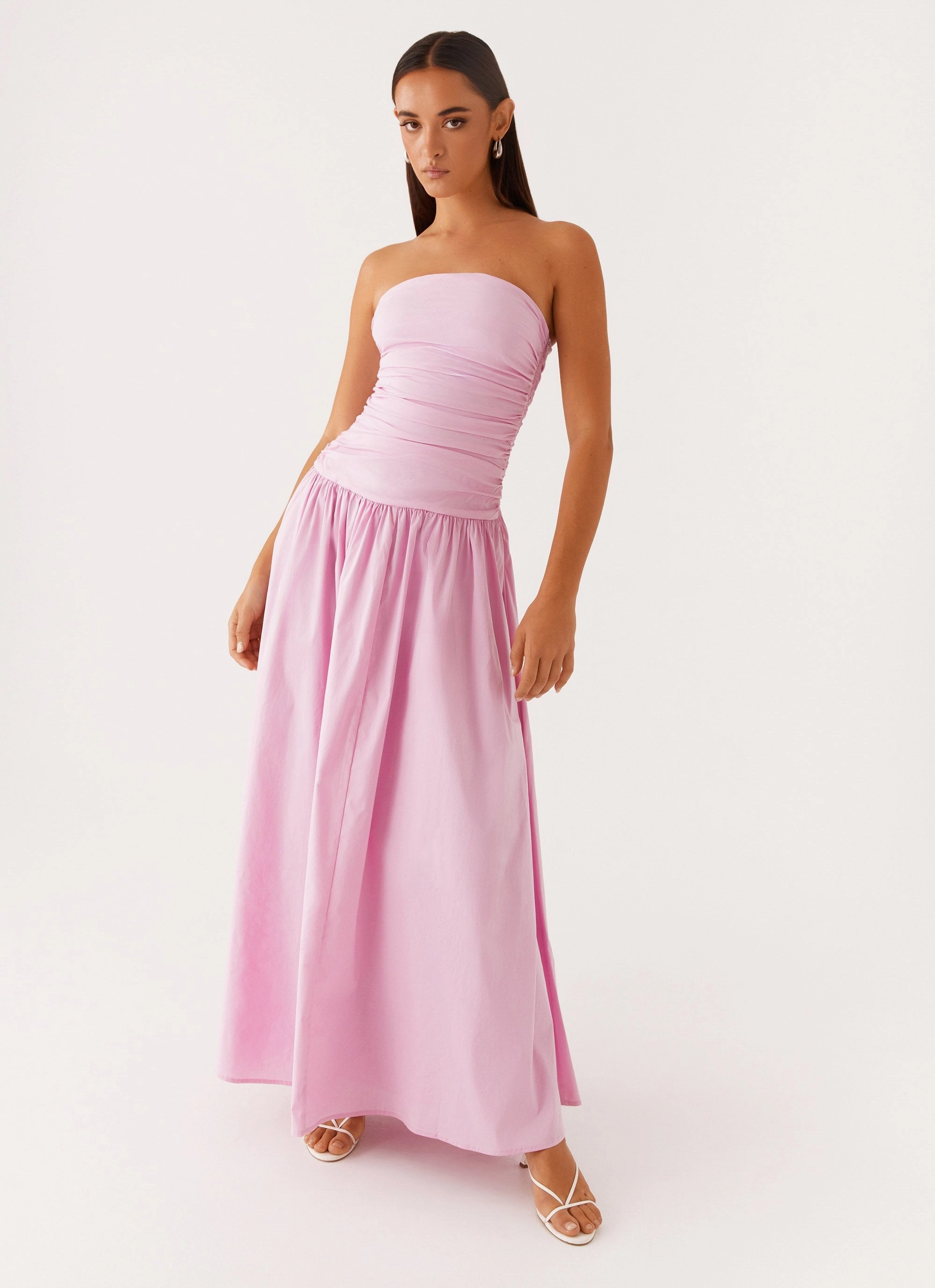 Carmel Maxi Dress - Pink Gloss Finish