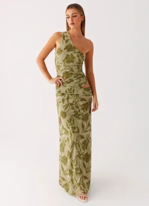 Comfort Layer Georgiana Maxi Dress - Jade Fern