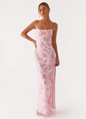 Mix-And-Match Cool Finish Bright Lights Beaded Maxi Dress - Pink