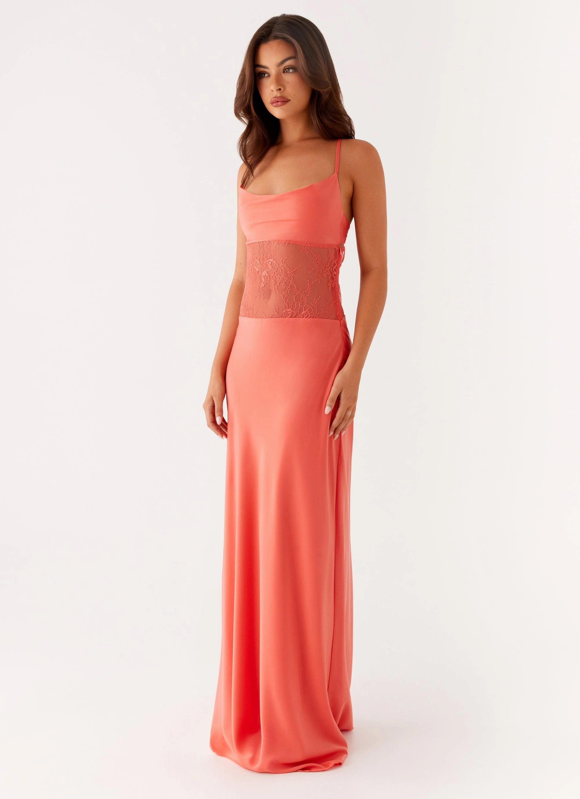Shae Maxi Dress - Tangerine Trend Glow Formal-look