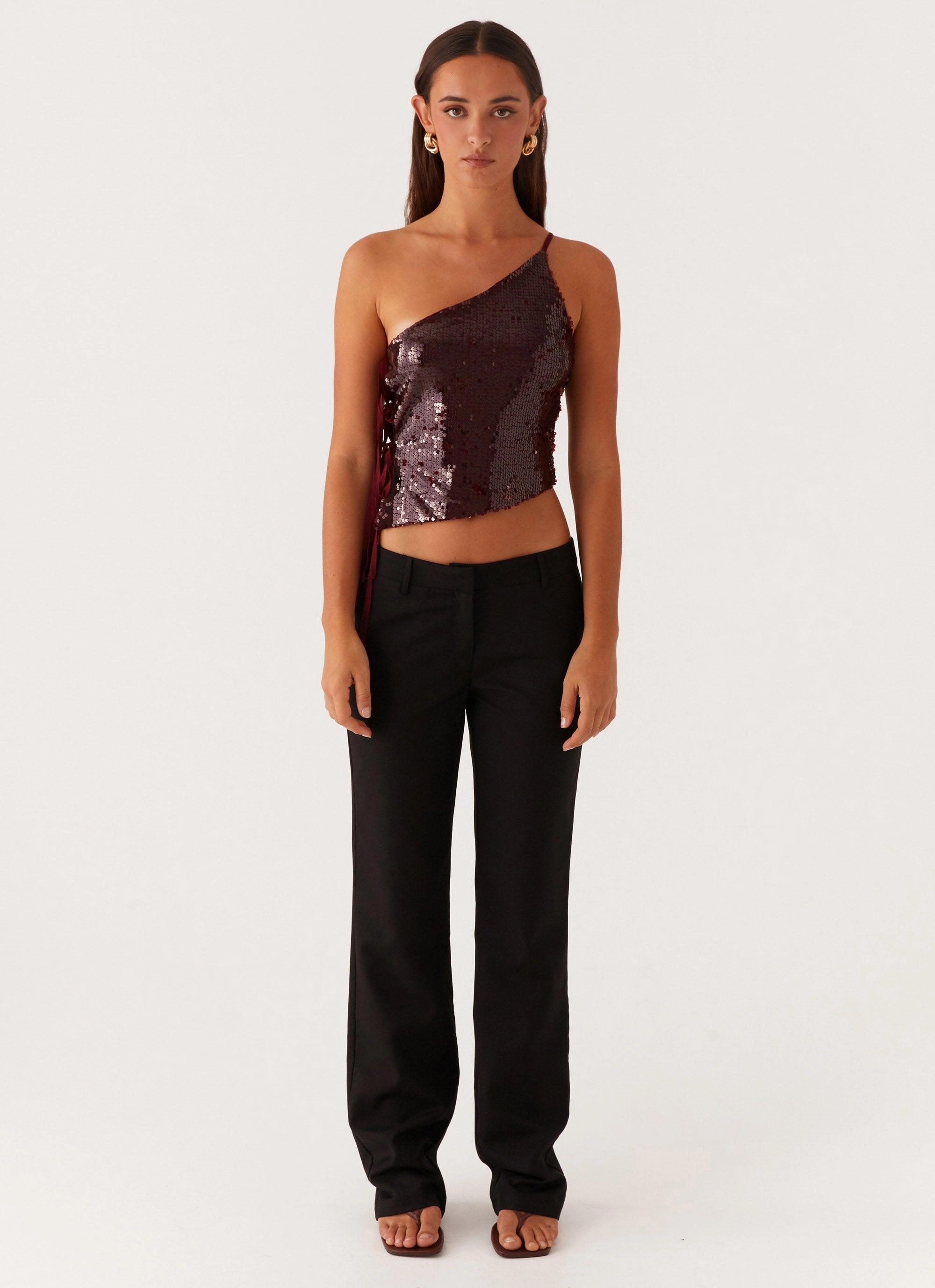 Britley Fitted Trouser - Black Relaxed Style RegularFit