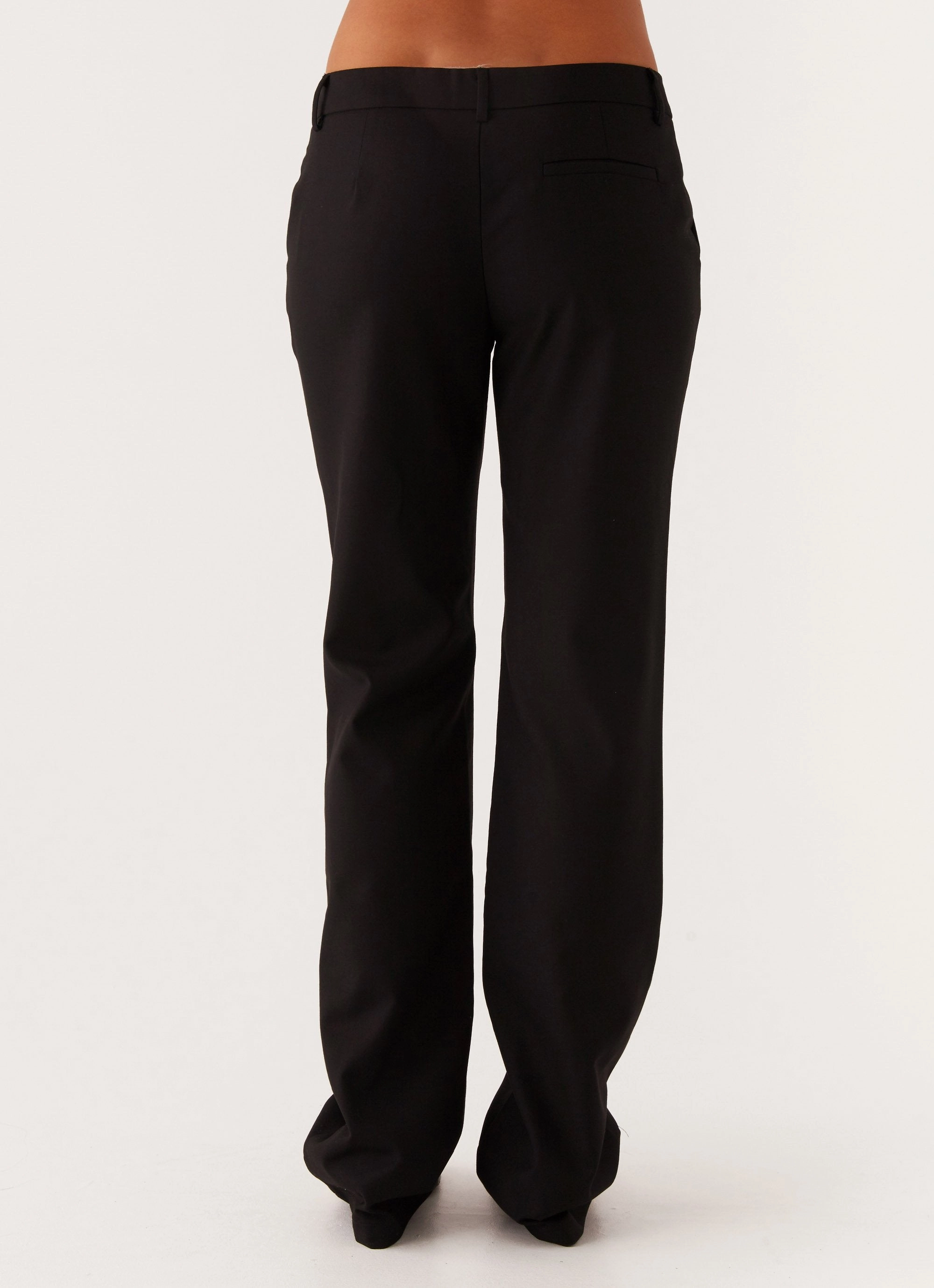 Britley Fitted Trouser - Black Multi-Purpose Wear Comfortable Style