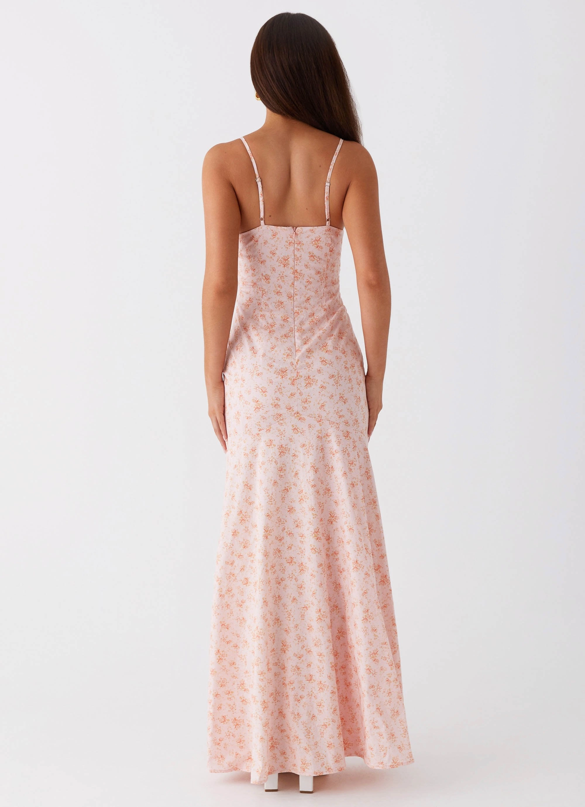 Britney Maxi Dress - Pink Ditsy Floral Relax Mode Sharp Mood