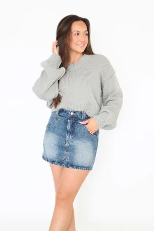 Versatile Design Smart Layer Britt Denim Skirt