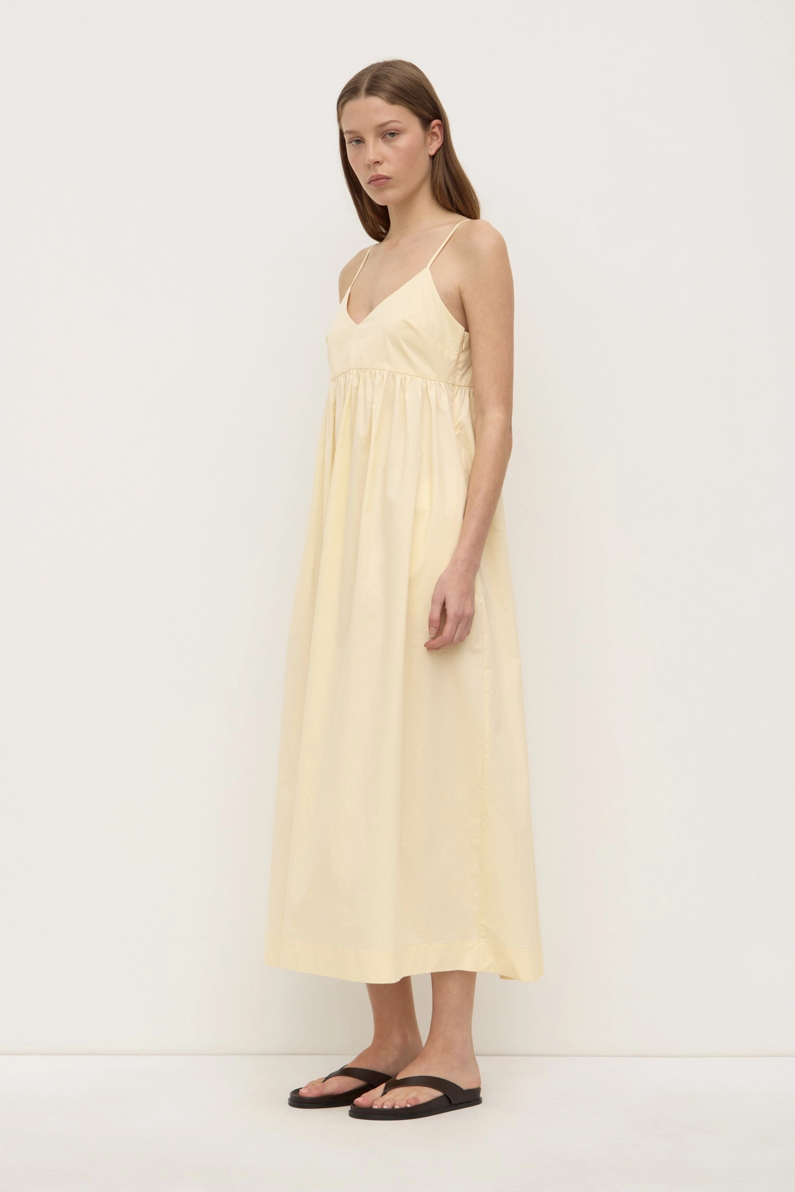 Bronte Poplin Midi Dress Romantic dinner wear