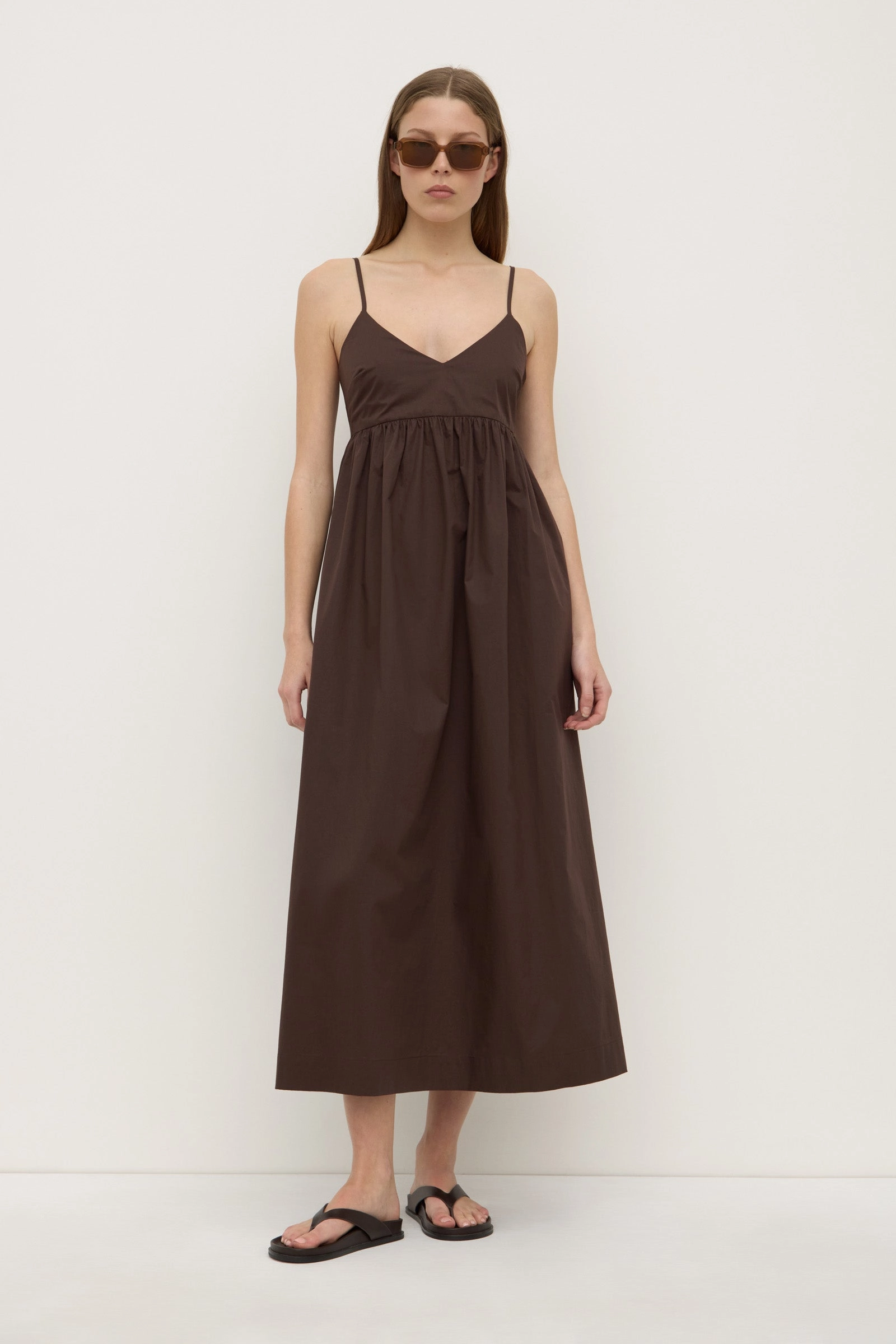 Classic and Chic Bronte Poplin Midi Dress