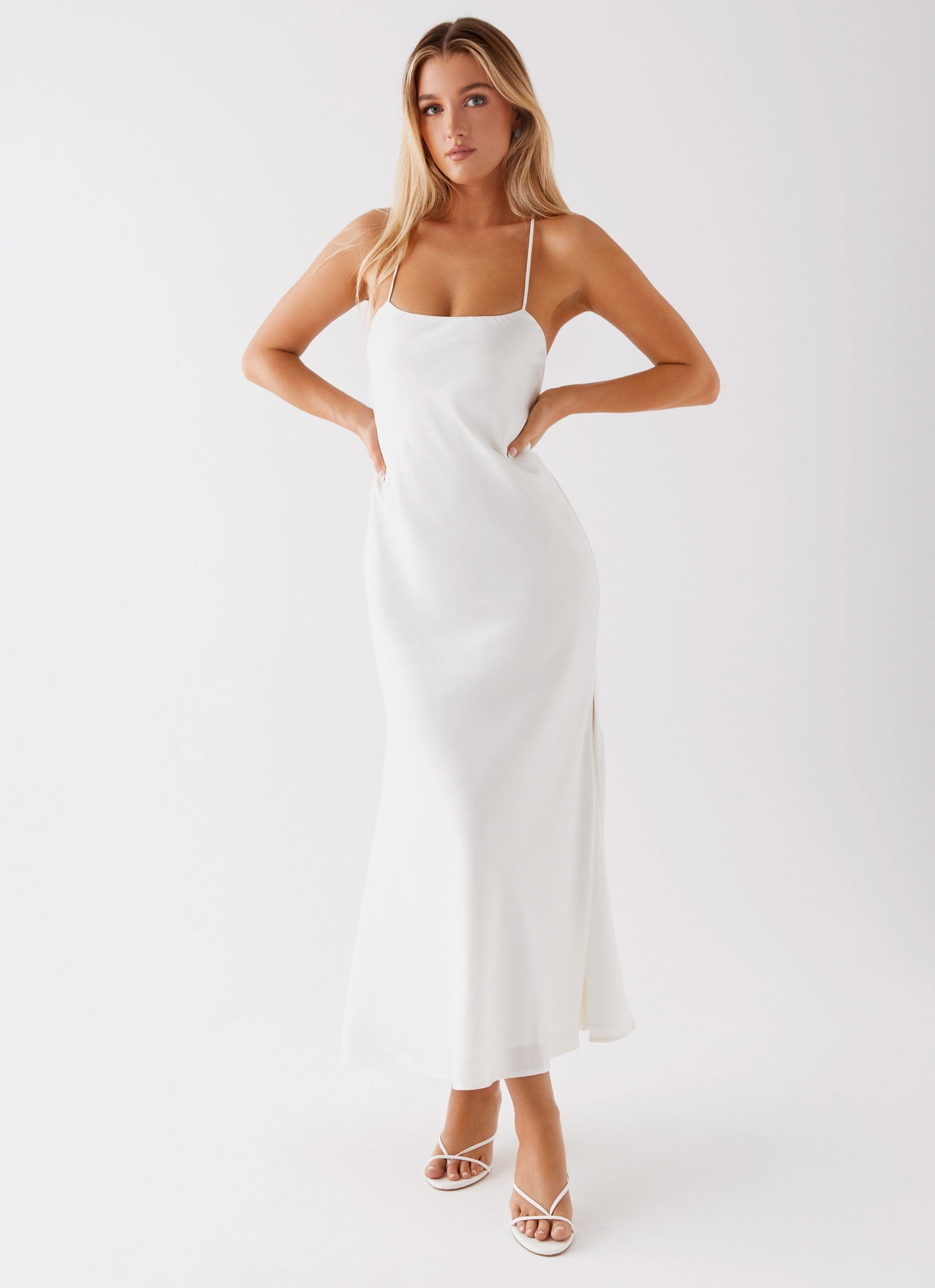 Runway Royalty Maxi Dress - White Wardrobe-Staple