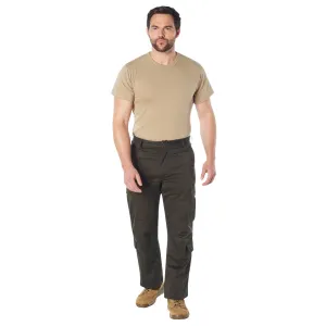 Brown - Tactical Vintage Paratrooper BDU Pants Fatigues - Heavyweight Poly/Cotton - Zipper Fly