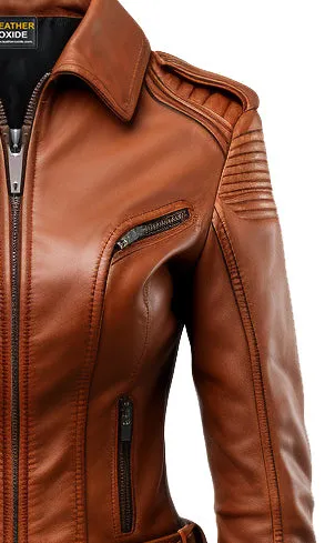 Brown Women Leather Jacket - Leather Jackets for Women