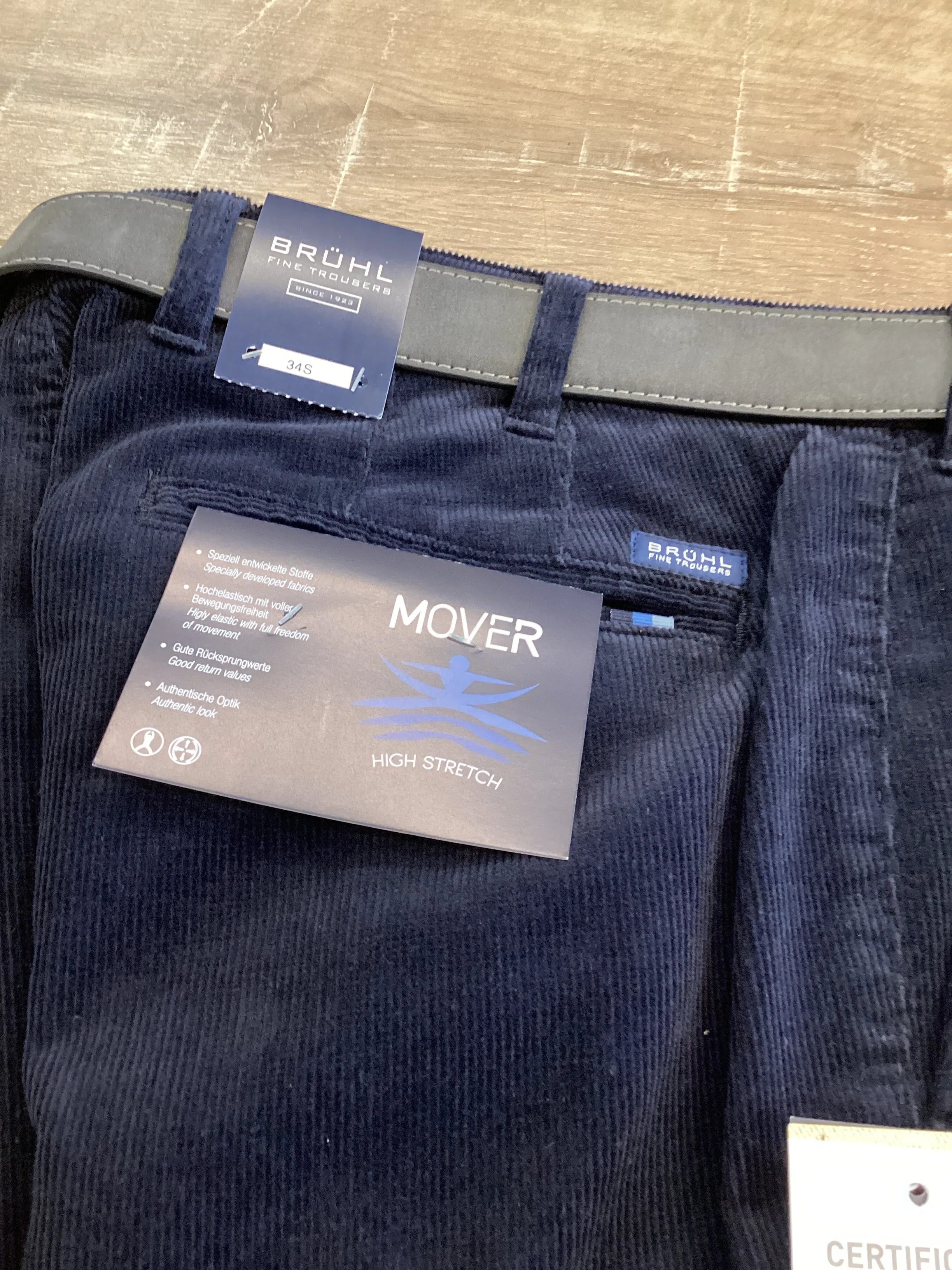 Bruhl Parma Corduroy Trousers Navy