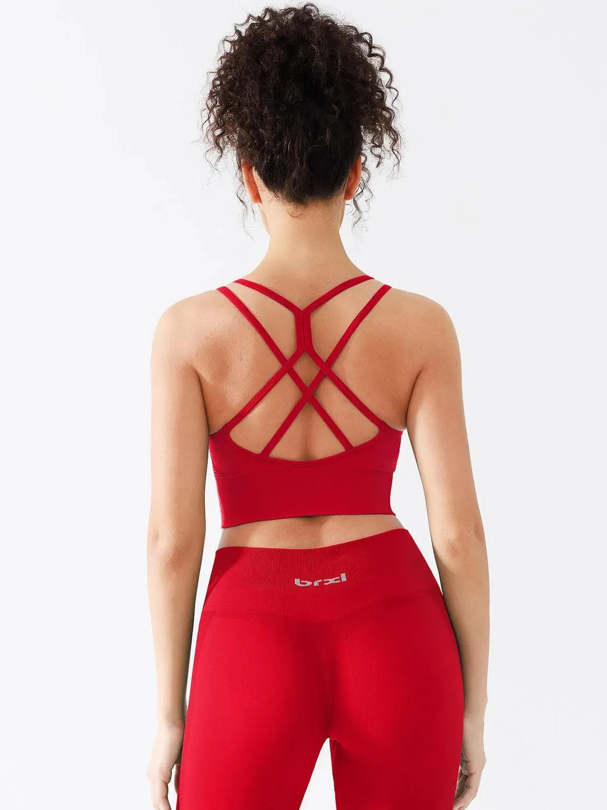 BRXL Seamless Cross-Strap Sports Bra Casual Fit