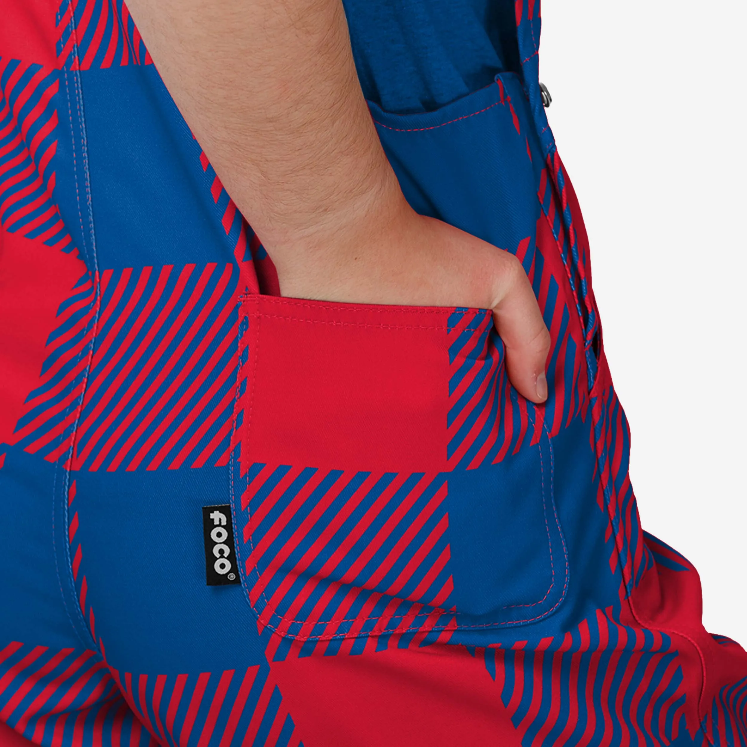 Buffalo Bills Youth Plaid Bib Overalls
