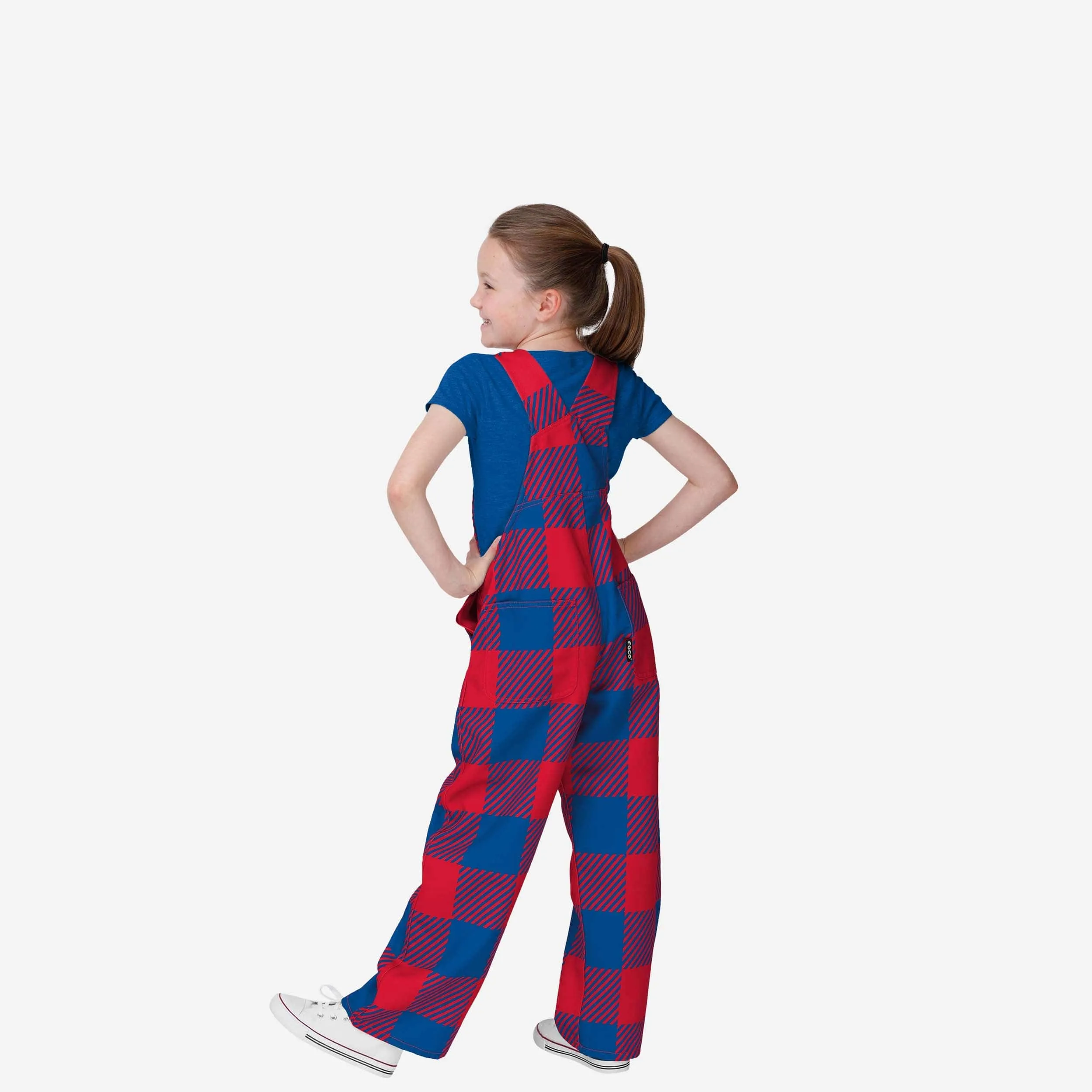 Buffalo Bills Youth Plaid Bib Overalls
