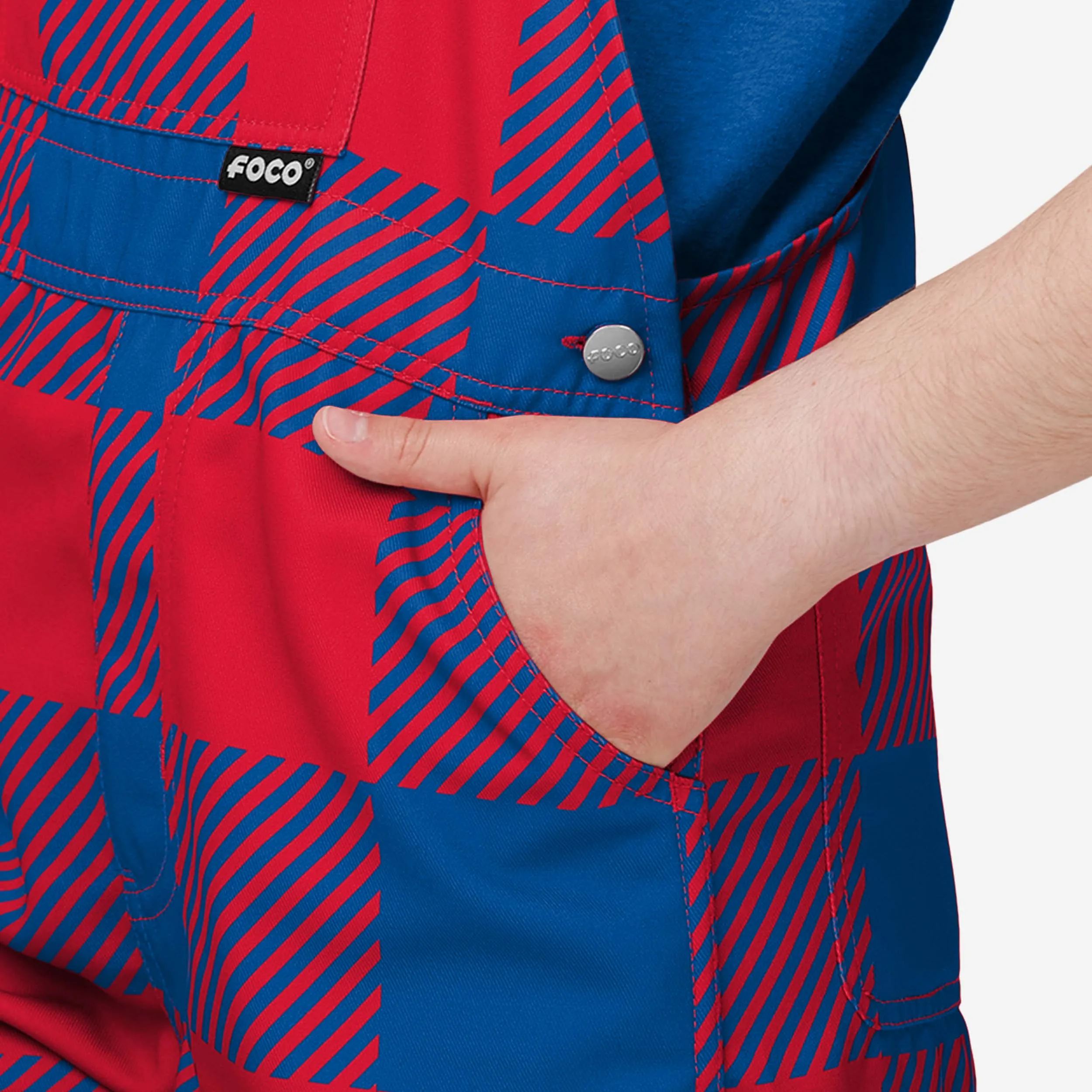 Buffalo Bills Youth Plaid Bib Overalls